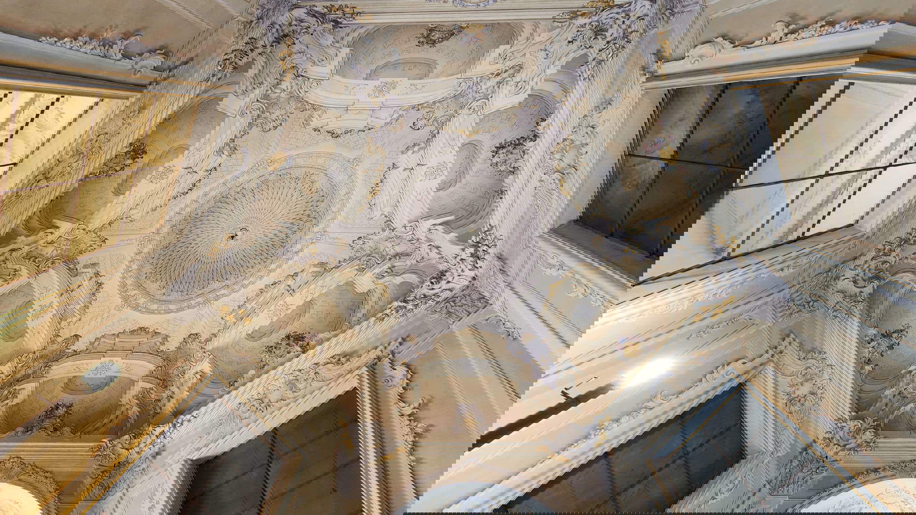 Soffitto della sala esagonale Soffitto della sala esagonale