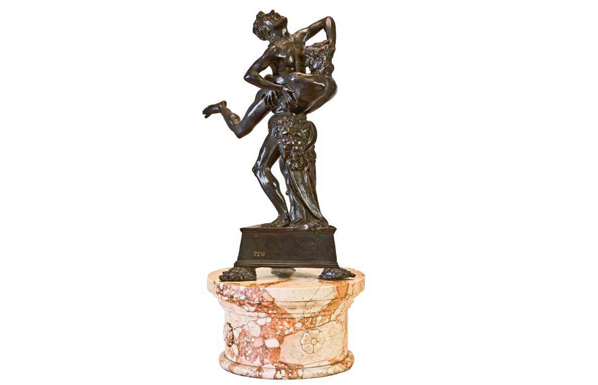 Antonio del Pollaiolo, Herkules und Antheus (um 1470; Bronze, 60 x 27 x 33 cm; Florenz, Museo Nazionale del Bargello, Inv. 280B) Antonio del Pollaiolo, Herkules und Antheus (um 1470; Bronze, 60 x 27 x 33 cm; Florenz, Museo Nazionale del Bargello, Inv. 280B)