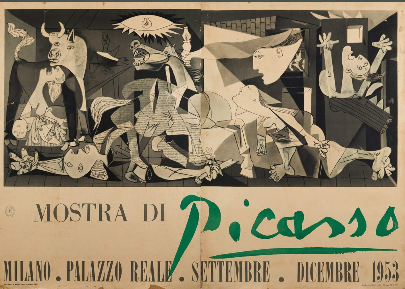Picasso exhibition held in 1953 in Milan, Palazzo Reale