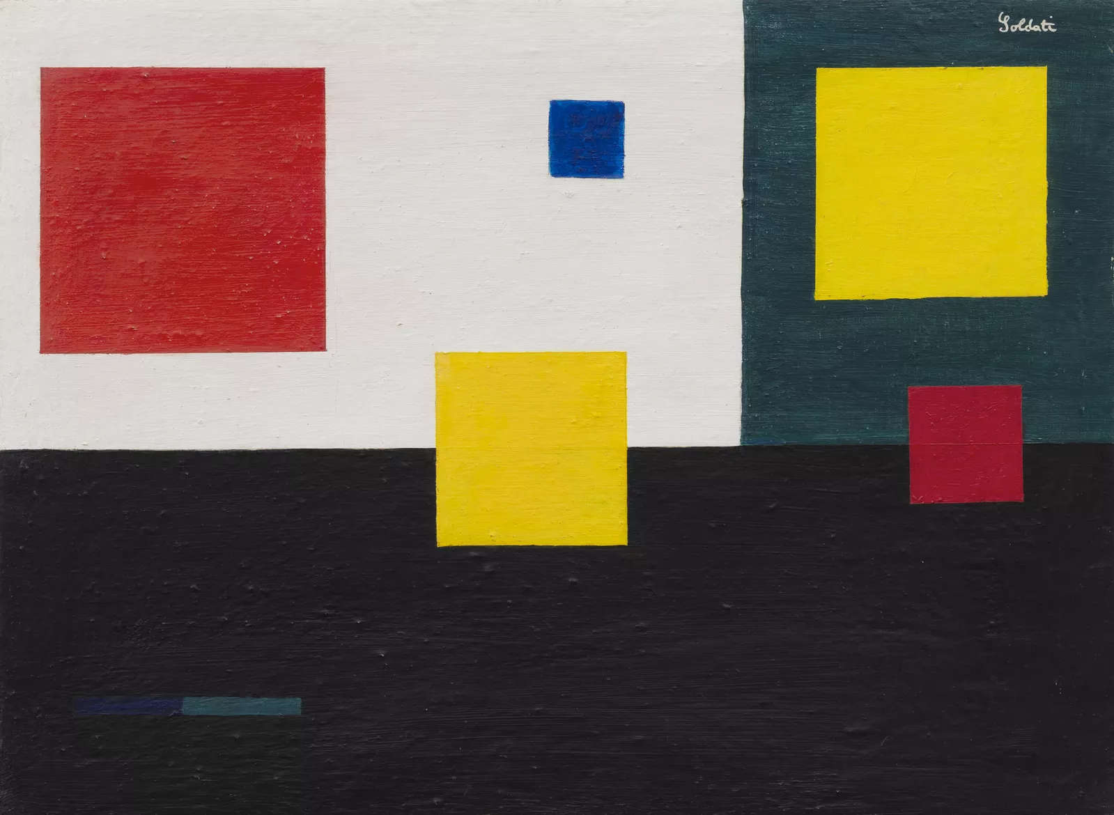 Atanasio Soldati, Composition (1937; oil on canvas, 44 x 60 cm). 50,000 euros. Atanasio Soldati, Composition (1937; oil on canvas, 44 x 60 cm). 50,000 euros.