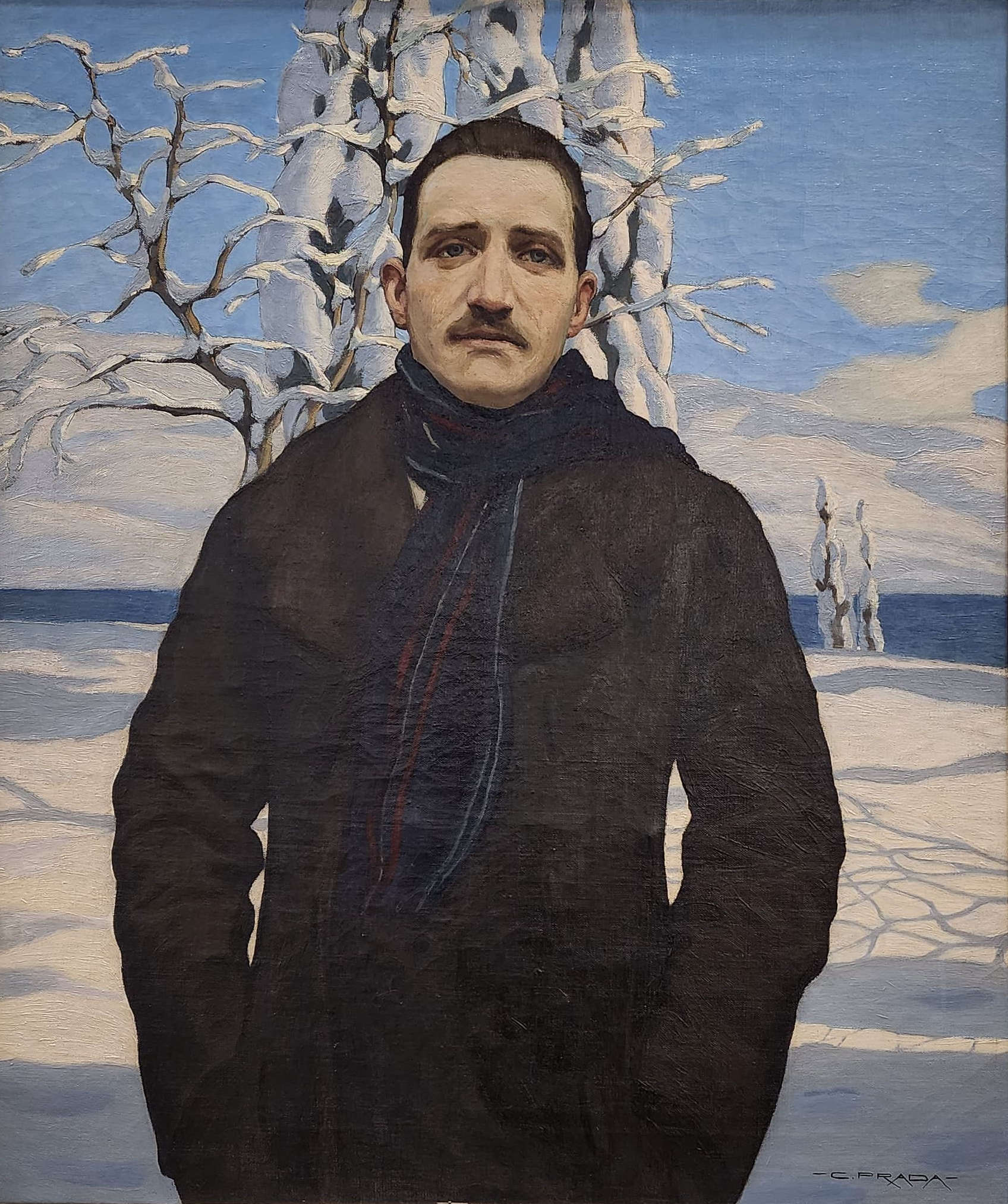 Carlo Prada, Self-Portrait (ca. 1910; oil on canvas). Price: 20,000 euros. Carlo Prada, Self-Portrait (ca. 1910; oil on canvas). Price: 20,000 euros.