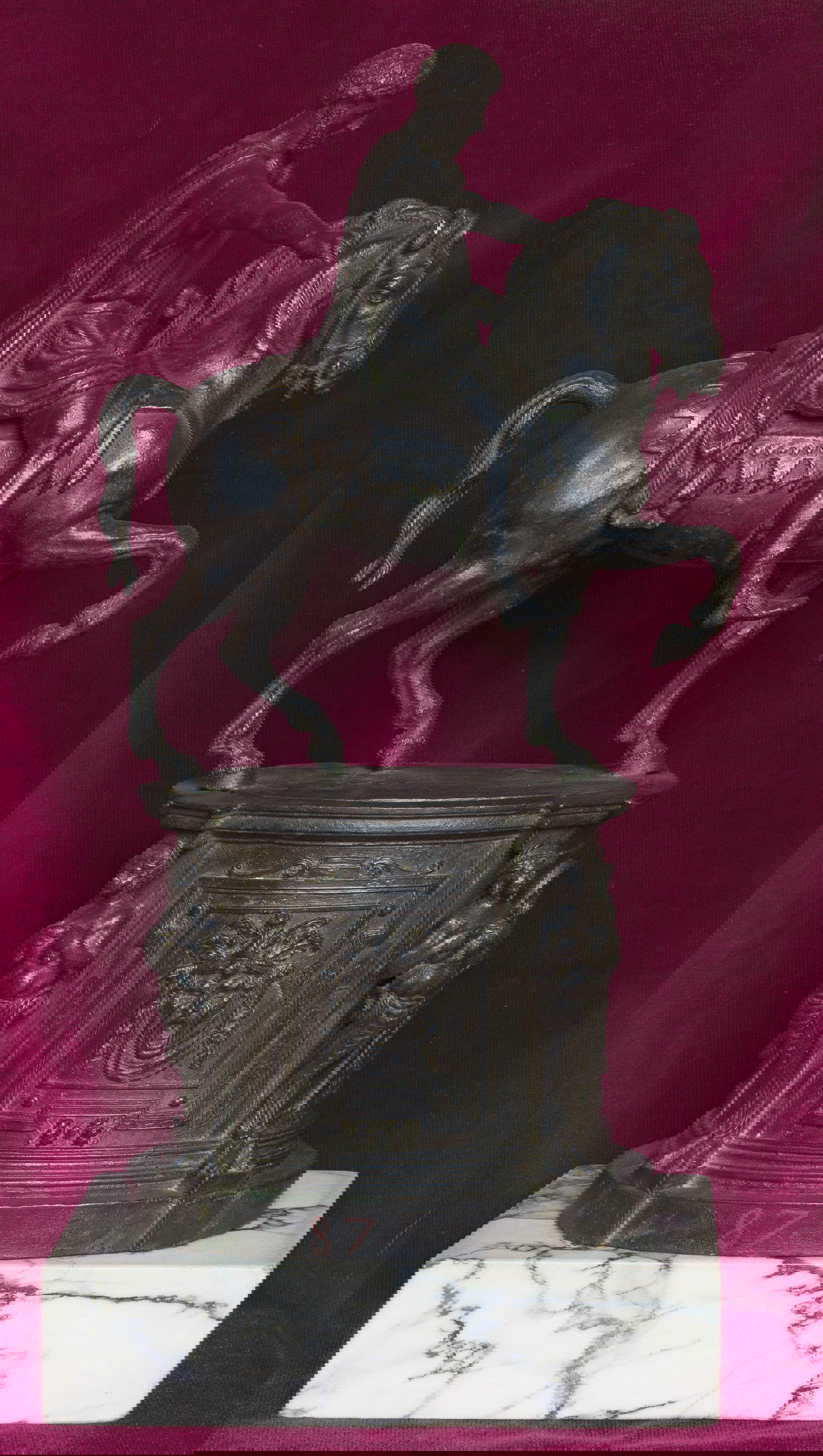 Ludovico del Duca, Estatua ecuestre de Marco Aurelio (c. 1580-1590; bronce, altura 38 cm; Florencia, Museo Nacional del Bargello) © Gabinete Fotográfico de las Galerías Uffizi Ludovico del Duca, Estatua ecuestre de Marco Aurelio (c. 1580-1590; bronce, altura 38 cm; Florencia, Museo Nacional del Bargello) © Gabinete Fotográfico de las Galerías Uffizi