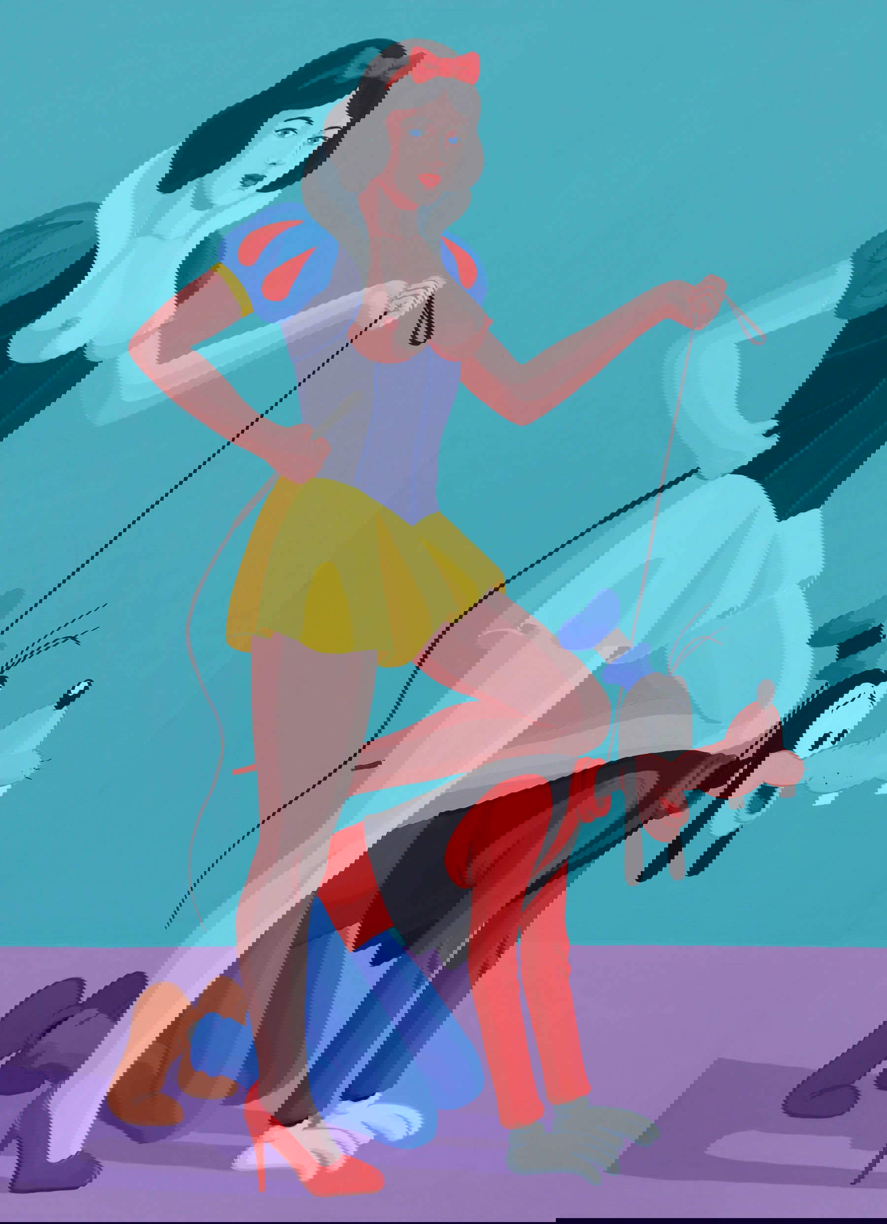 Giuseppe Veneziano, Fifty Shades of Goofy (2022; acrylic on canvas, 110 x 80 cm) Giuseppe Veneziano, Fifty Shades of Goofy (2022; acrylic on canvas, 110 x 80 cm)