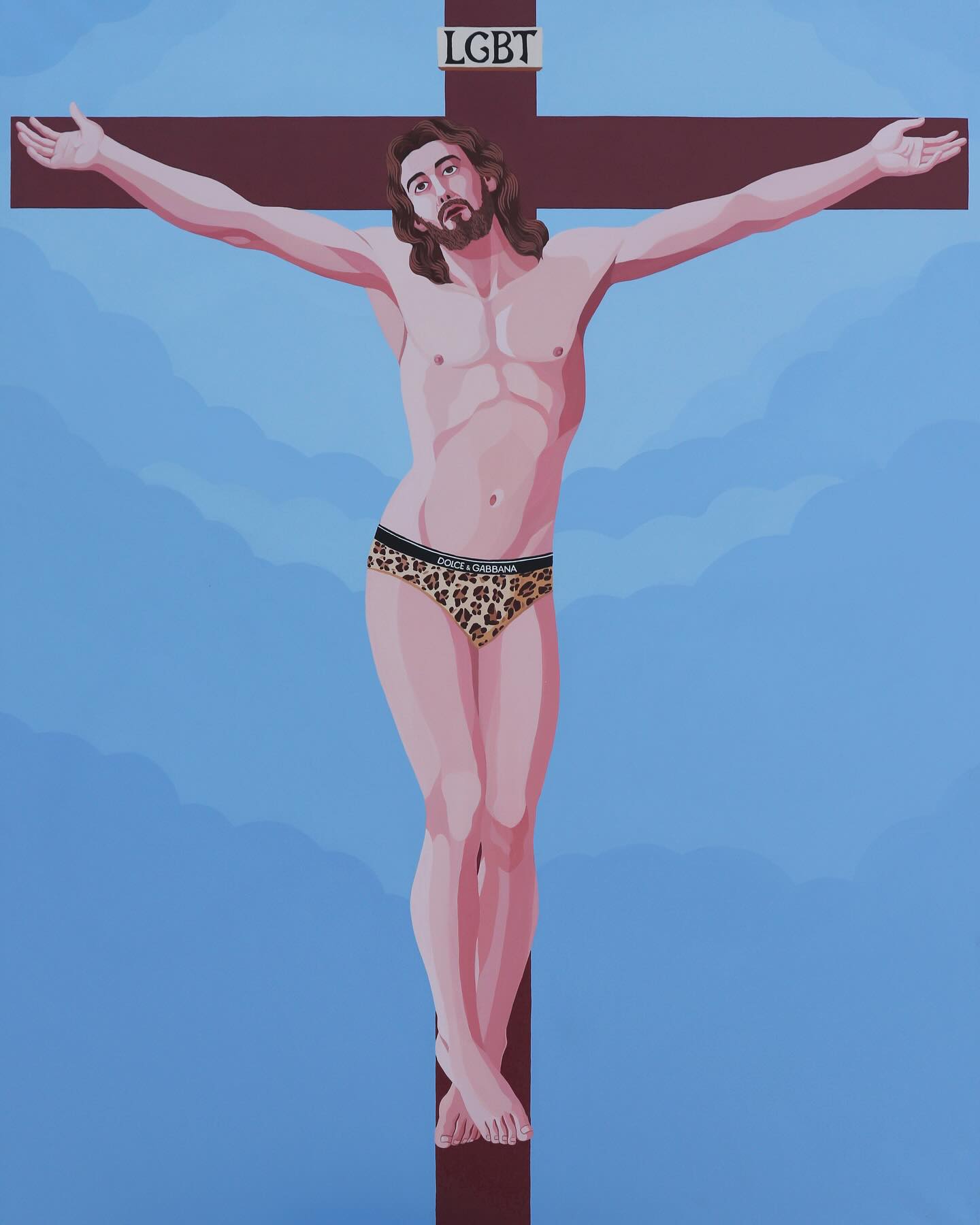Giuseppe Veneziano, LGBT (2019; acrylic on canvas, 170 x 135 cm) Giuseppe Veneziano, LGBT (2019; acrylic on canvas, 170 x 135 cm)
