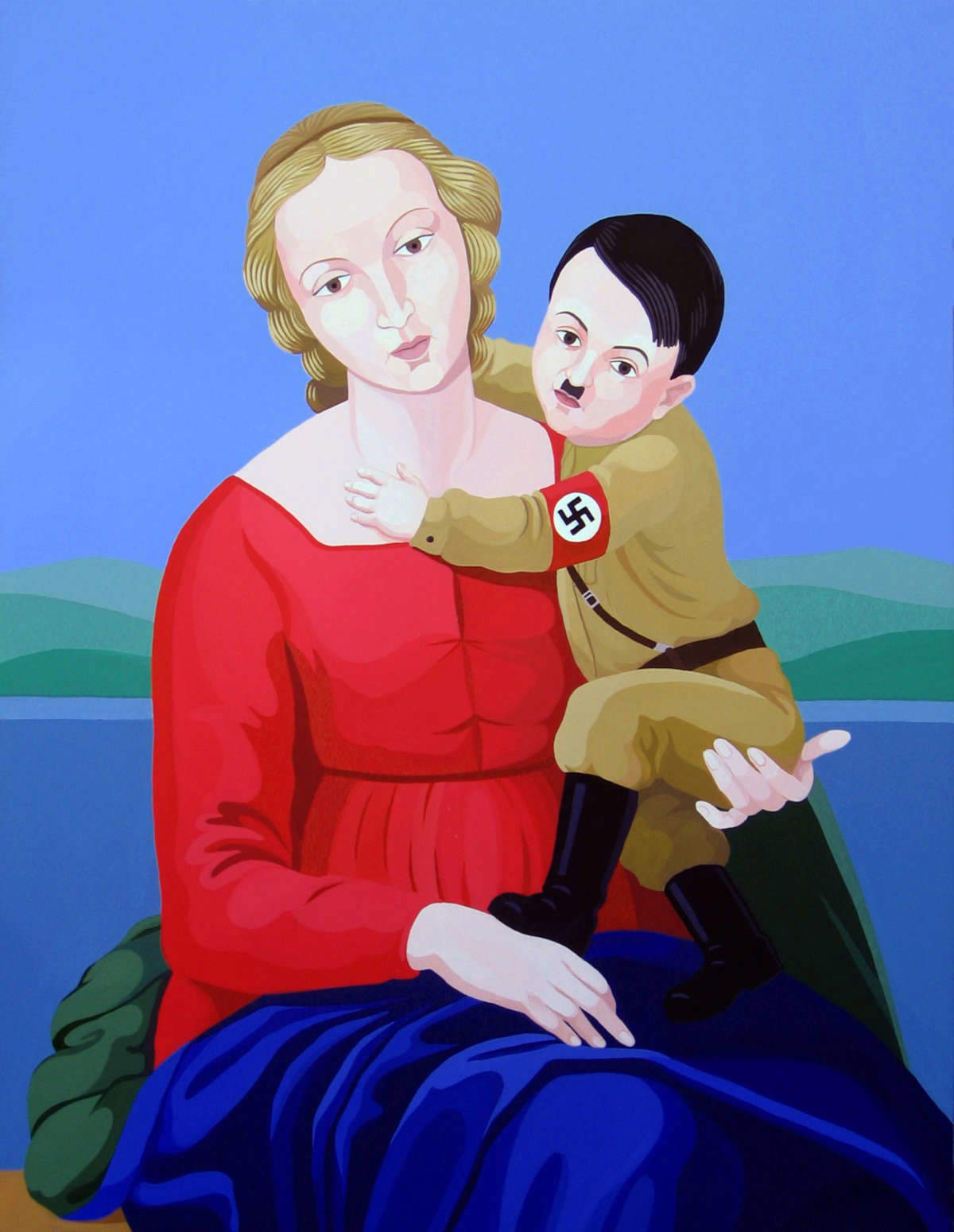 Giuseppe Veneziano, The Madonna of the Third Reich (2009; acrylic on canvas, 130 x 100 cm) Giuseppe Veneziano, The Madonna of the Third Reich (2009; acrylic on canvas, 130 x 100 cm)