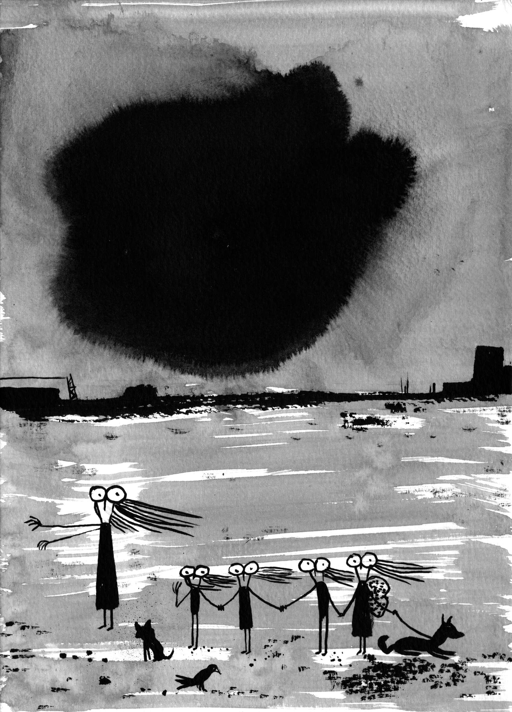 Fausto Gilberti, The Stain (2025; ink on paper, 25x18 cm) Fausto Gilberti, The Stain (2025; ink on paper, 25x18 cm)