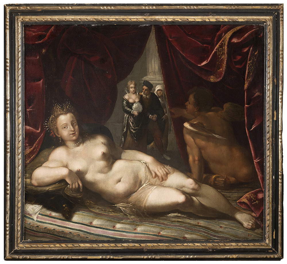 Louis Finson, Venus and Love (oil on canvas, 106 x 117.5 cm; Private collection)