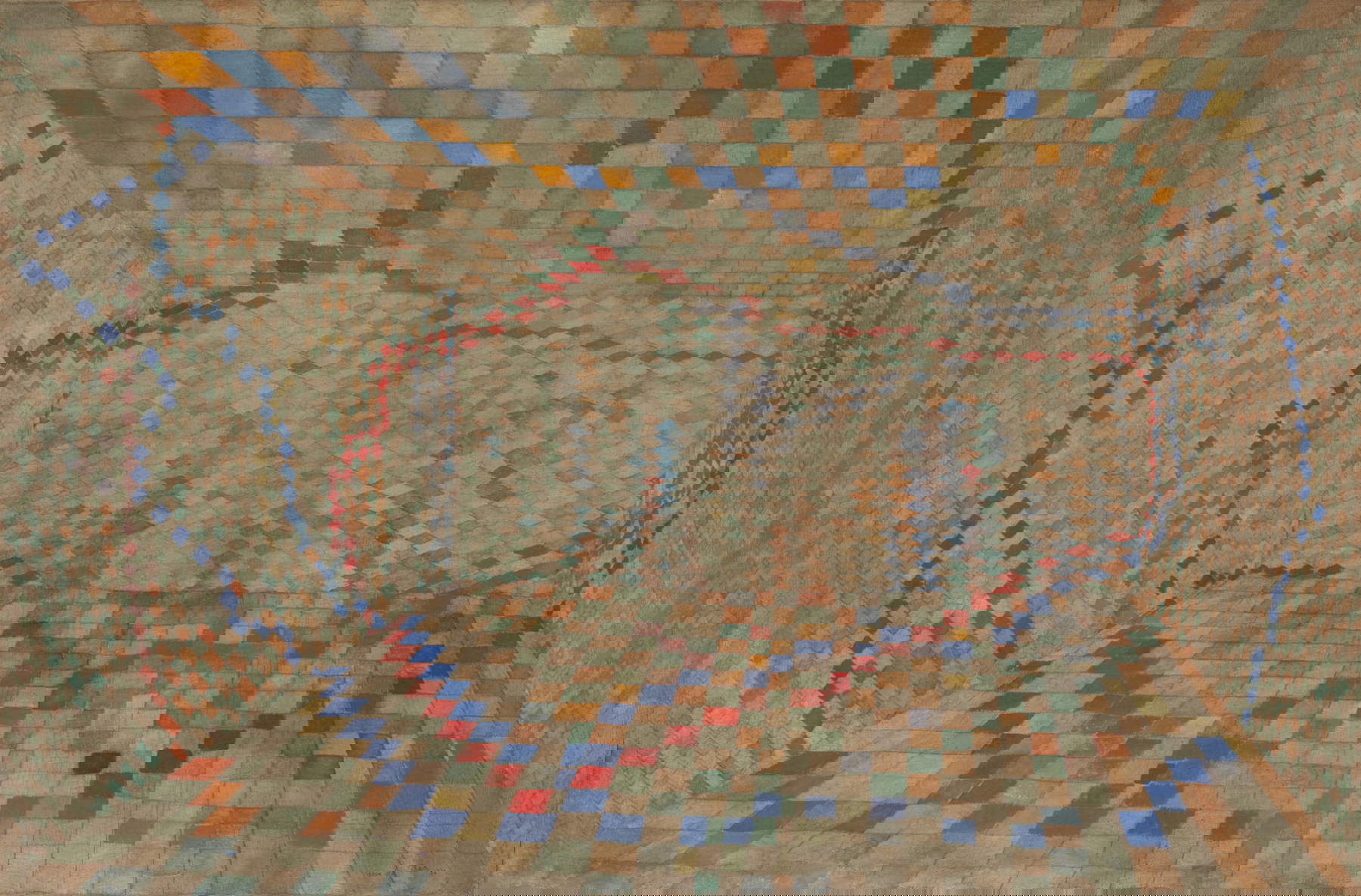 Maria Helena Vieira da Silva, La camera piastrellata (La Chambre &agrave; carreaux) (1935; olio su tela, 60,4 &times; 91,3 cm; Londra, Tate) &copy; Maria Helena Vieira da Silva, by SIAE 2025