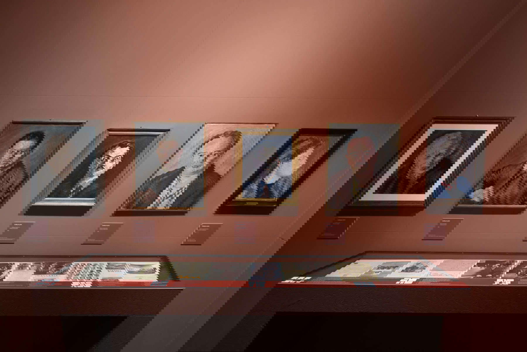 Installation der Ausstellung Hommage an Carlo Levi. Die Freundschaft mit Piero Martina und die Wege des Sammelns. Foto: Monkeys Video Installation der Ausstellung Hommage an Carlo Levi. Die Freundschaft mit Piero Martina und die Wege des Sammelns. Foto: Monkeys Video