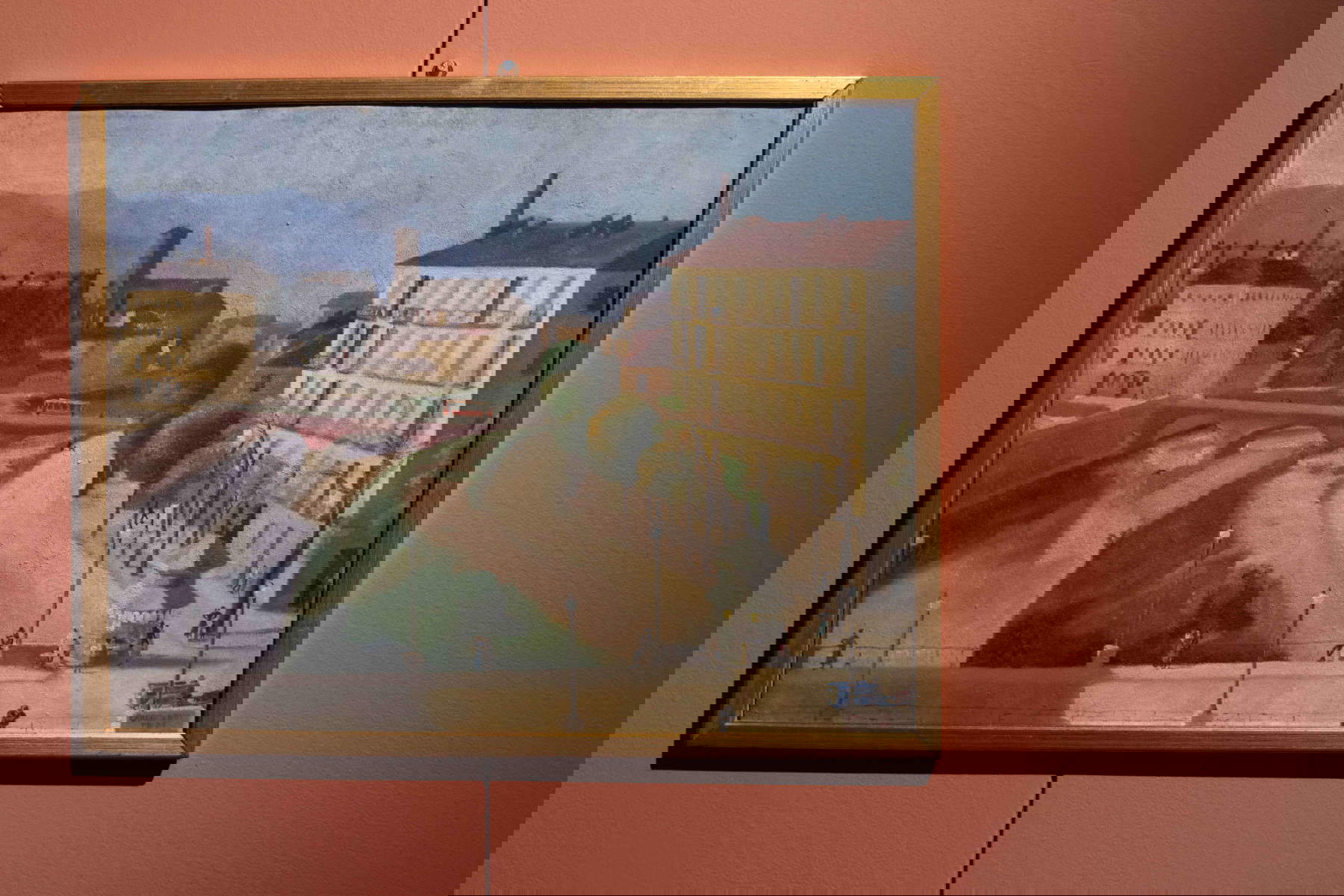 Installation der Ausstellung Hommage an Carlo Levi. Die Freundschaft mit Piero Martina und die Wege des Sammelns. Foto: Monkeys Video Installation der Ausstellung Hommage an Carlo Levi. Die Freundschaft mit Piero Martina und die Wege des Sammelns. Foto: Monkeys Video