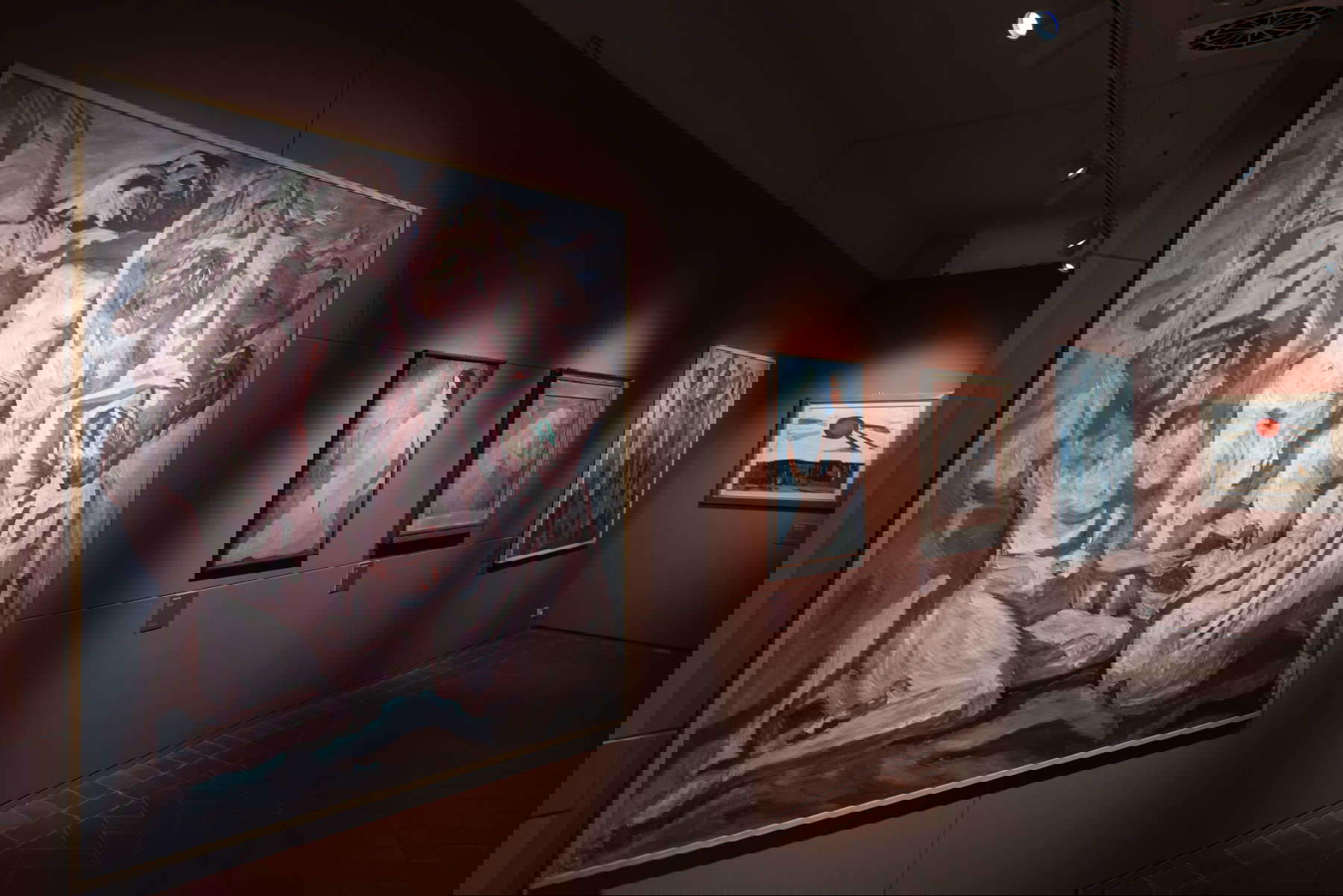 Installation der Ausstellung Hommage an Carlo Levi. Die Freundschaft mit Piero Martina und die Wege des Sammelns. Foto: Monkeys Video Installation der Ausstellung Hommage an Carlo Levi. Die Freundschaft mit Piero Martina und die Wege des Sammelns. Foto: Monkeys Video