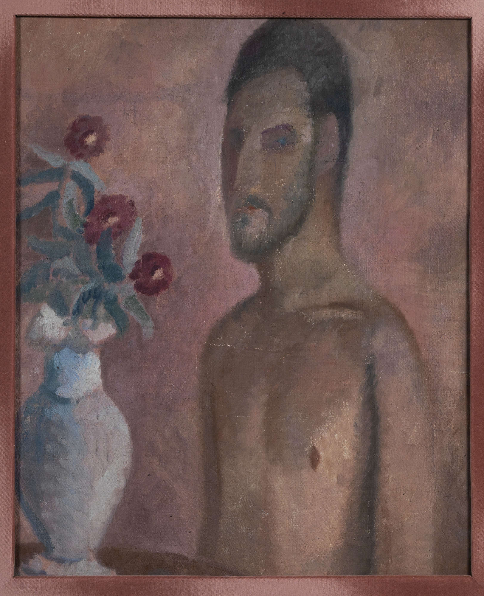 Carlo Levi, Selbstbildnis (Selbstbildnis in Rosa) (1927; Öl auf Leinwand, 60 x 49 cm; Rom, Sammlung Spallone) Carlo Levi, Selbstbildnis (Selbstbildnis in Rosa) (1927; Öl auf Leinwand, 60 x 49 cm; Rom, Sammlung Spallone)