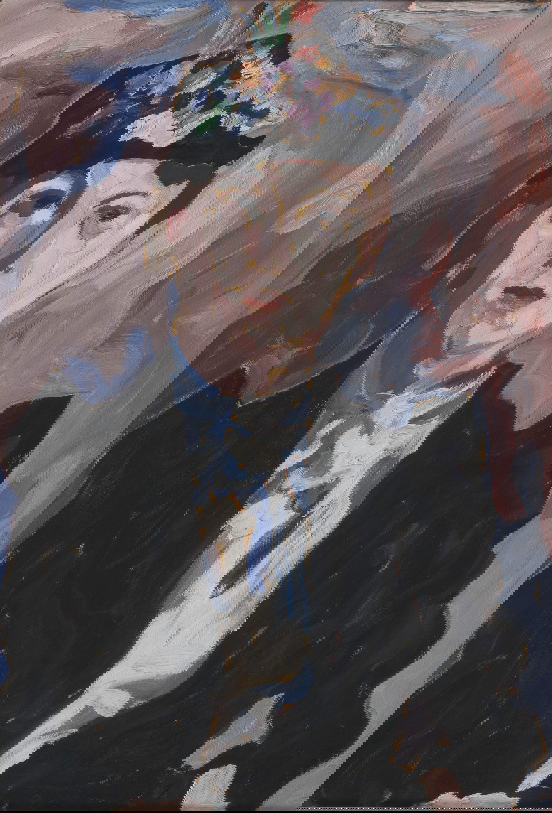 Carlo Levi, Porträt von Frau Olivetti (1939; Öl auf Leinwand, 103,5 x 84 cm; Rom, Sammlung Spallone) Carlo Levi, Porträt von Frau Olivetti (1939; Öl auf Leinwand, 103,5 x 84 cm; Rom, Sammlung Spallone)