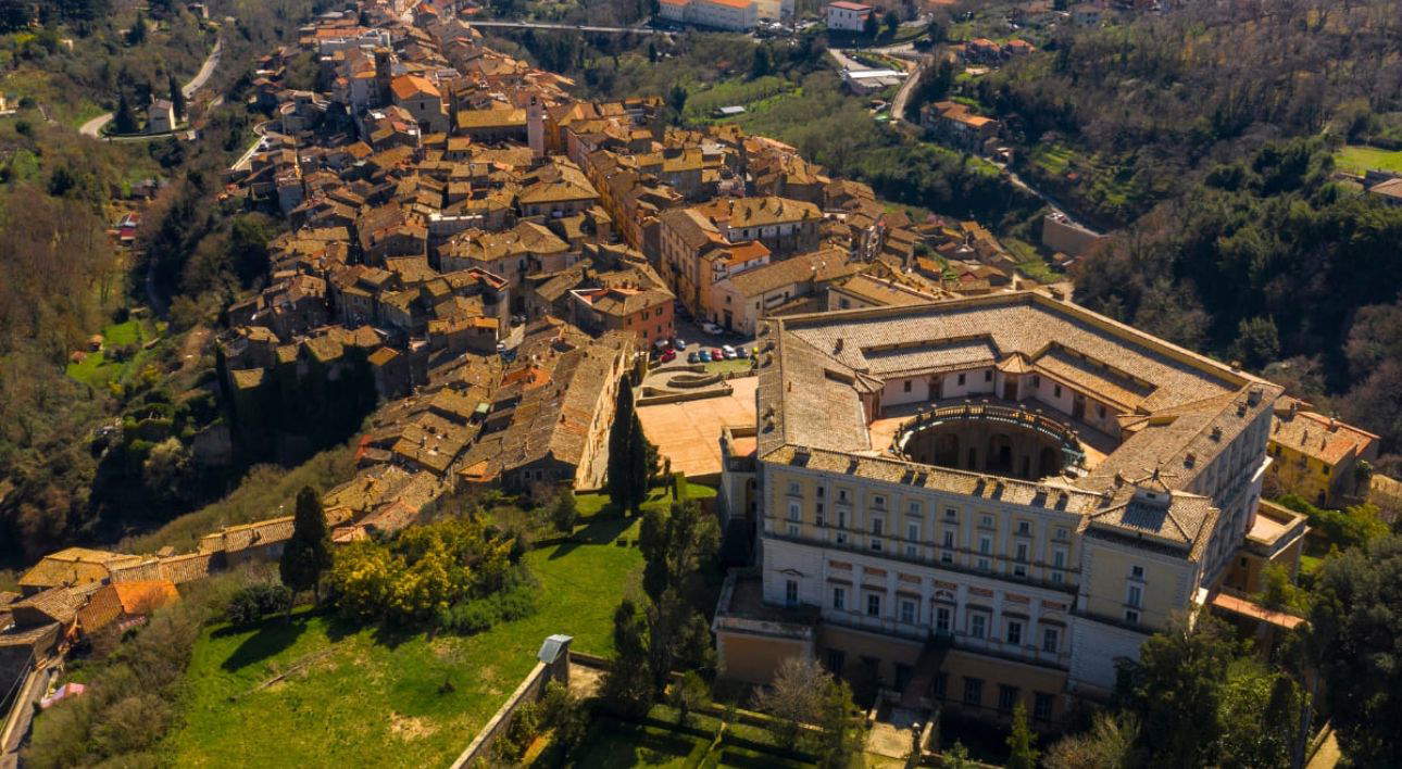El Palacio Farnesio desde arriba. Foto: Ayuntamiento de Caprarola
