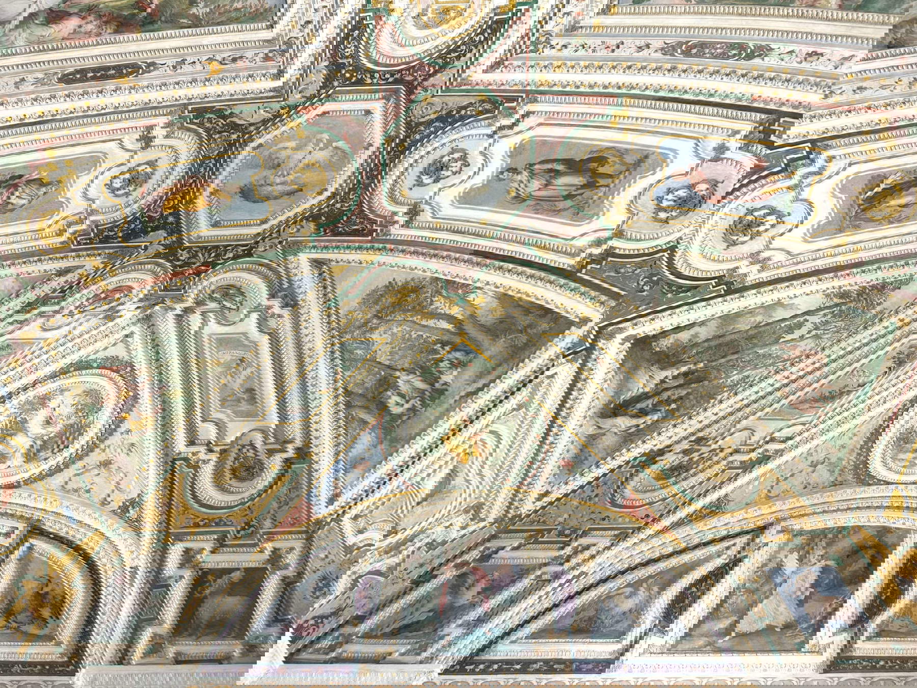 Detalle de la bóveda de la sala de la soledad o de los filósofos