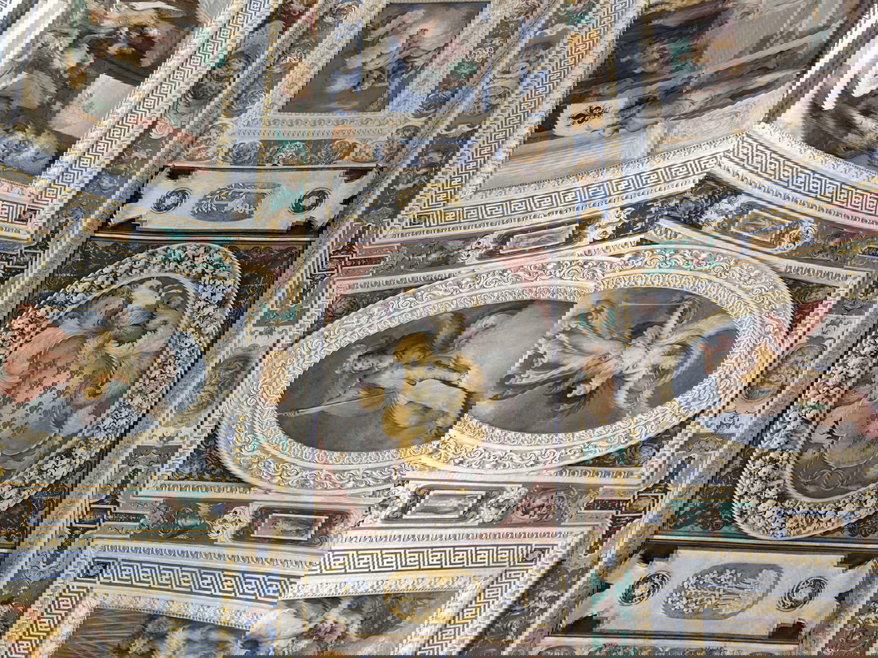 La bóveda de la Sala dei Fasti Farnesiani