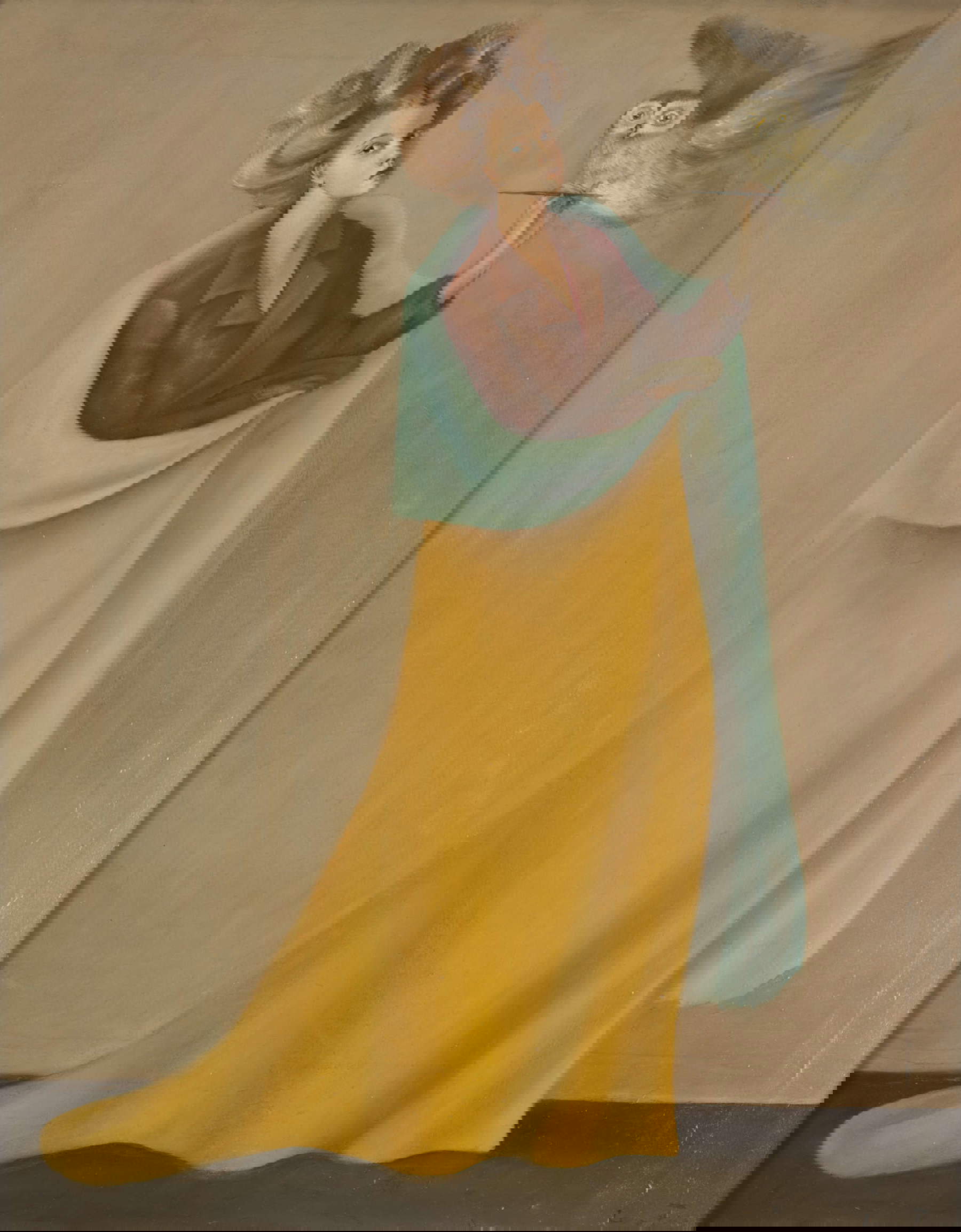 Leonor Fini, Autoportrait &agrave; l'hibou (1936; óleo sobre lienzo, 63,8 x 51,4 cm; colección particular) &copy; Leonor Fini Estate, París