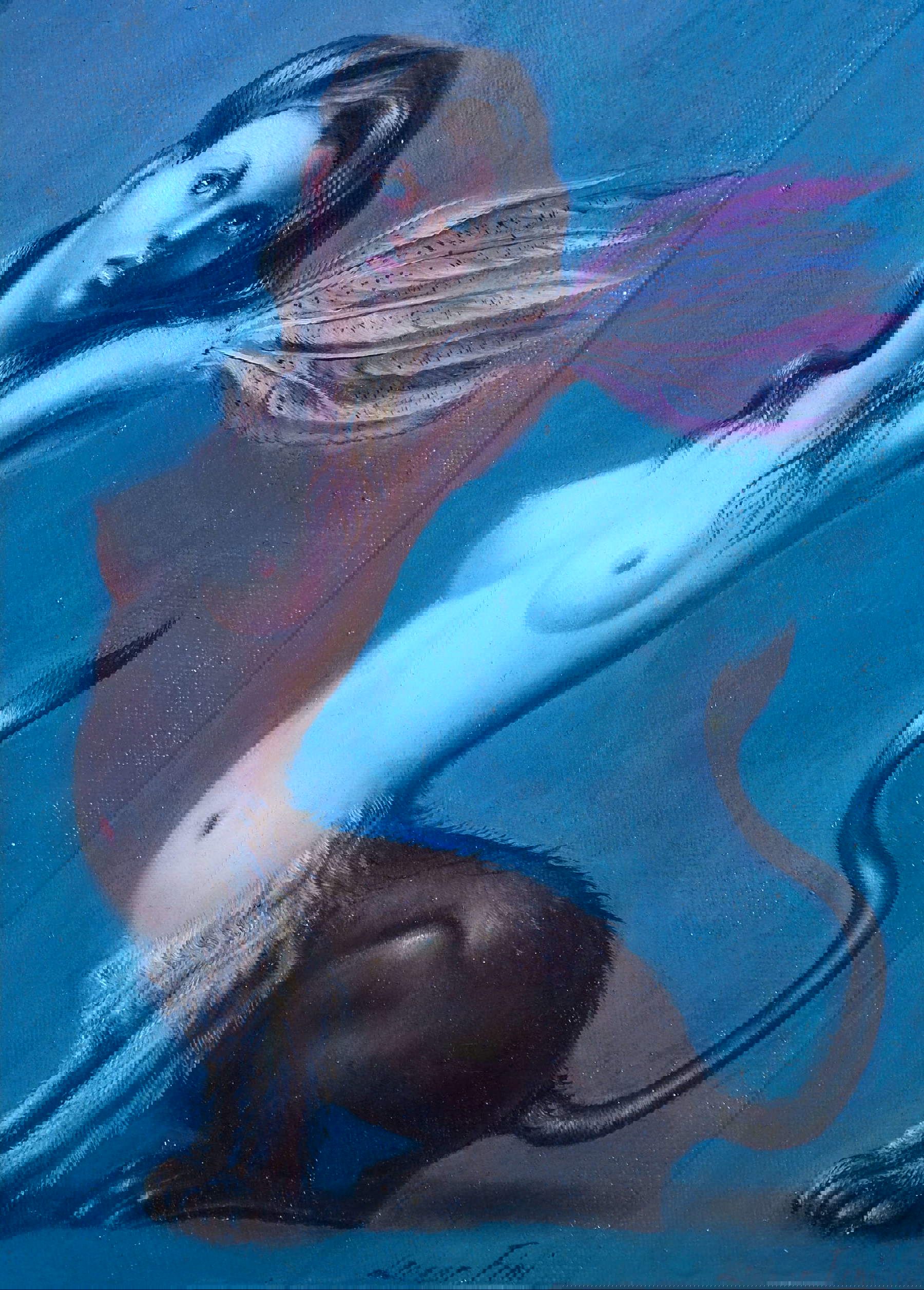 Leonor Fini, Esfinge (1950; óleo sobre lienzo, 14,5 x 11 cm; Roma, Museo Mario Praz, Direzione Musei Statali della citt&agrave; di Roma) &copy; Leonor Fini Estate, París