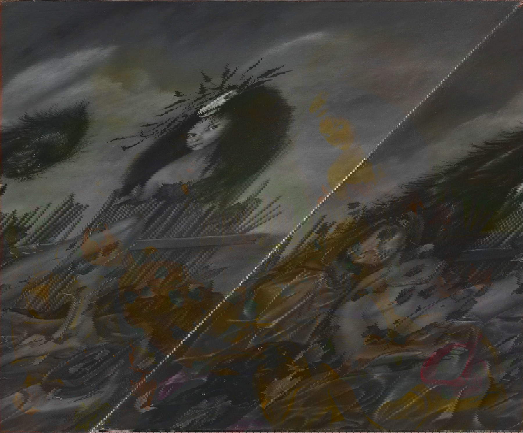 Leonor Fini, Stryges Amaouri (1947; óleo sobre lienzo, 45,8 x 55 cm; colección privada) &copy; Leonor Fini Estate, París