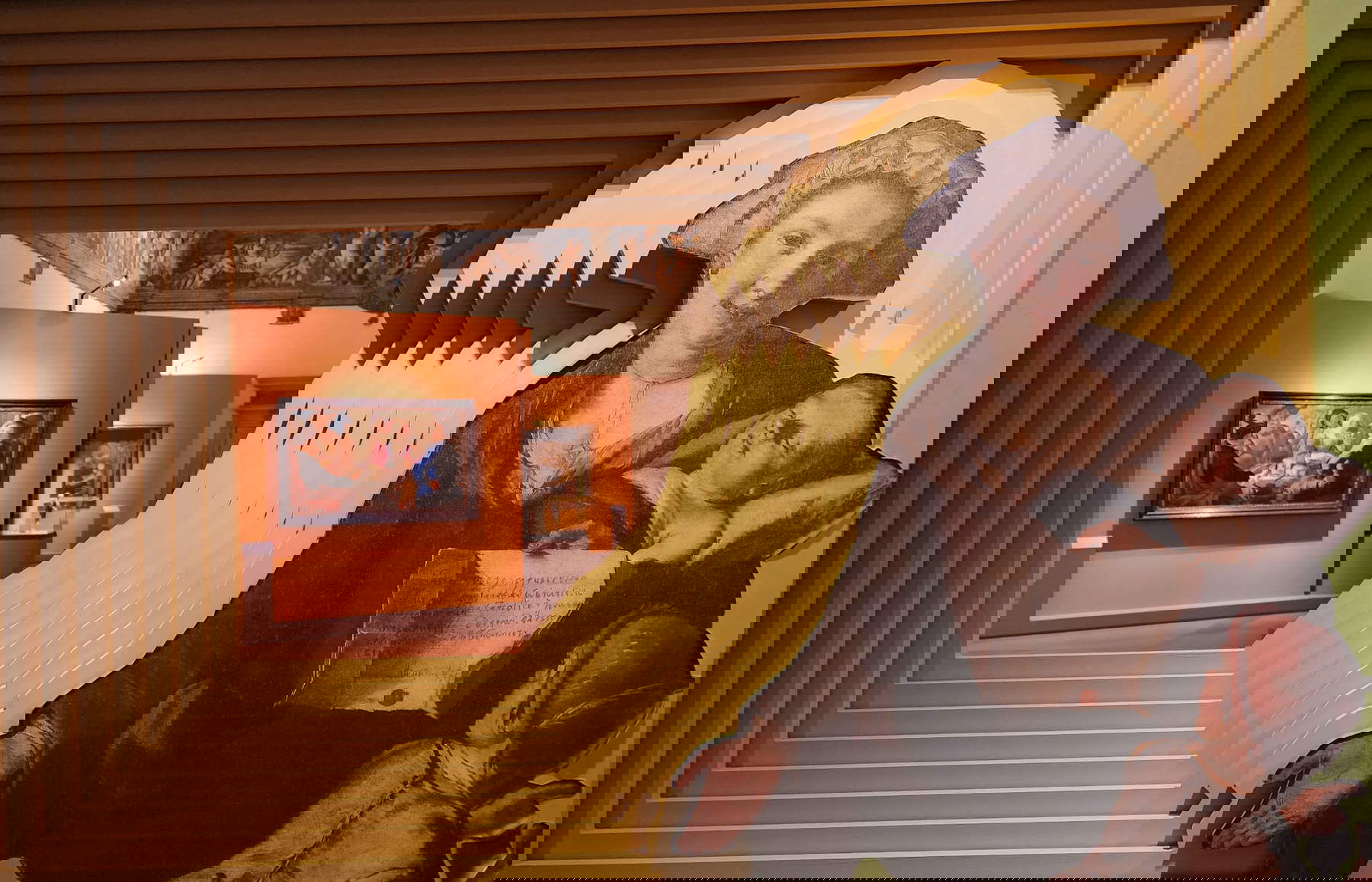 Aufbau der Ausstellung Das Theater des Alltäglichen. Giacomo Francesco Cipper