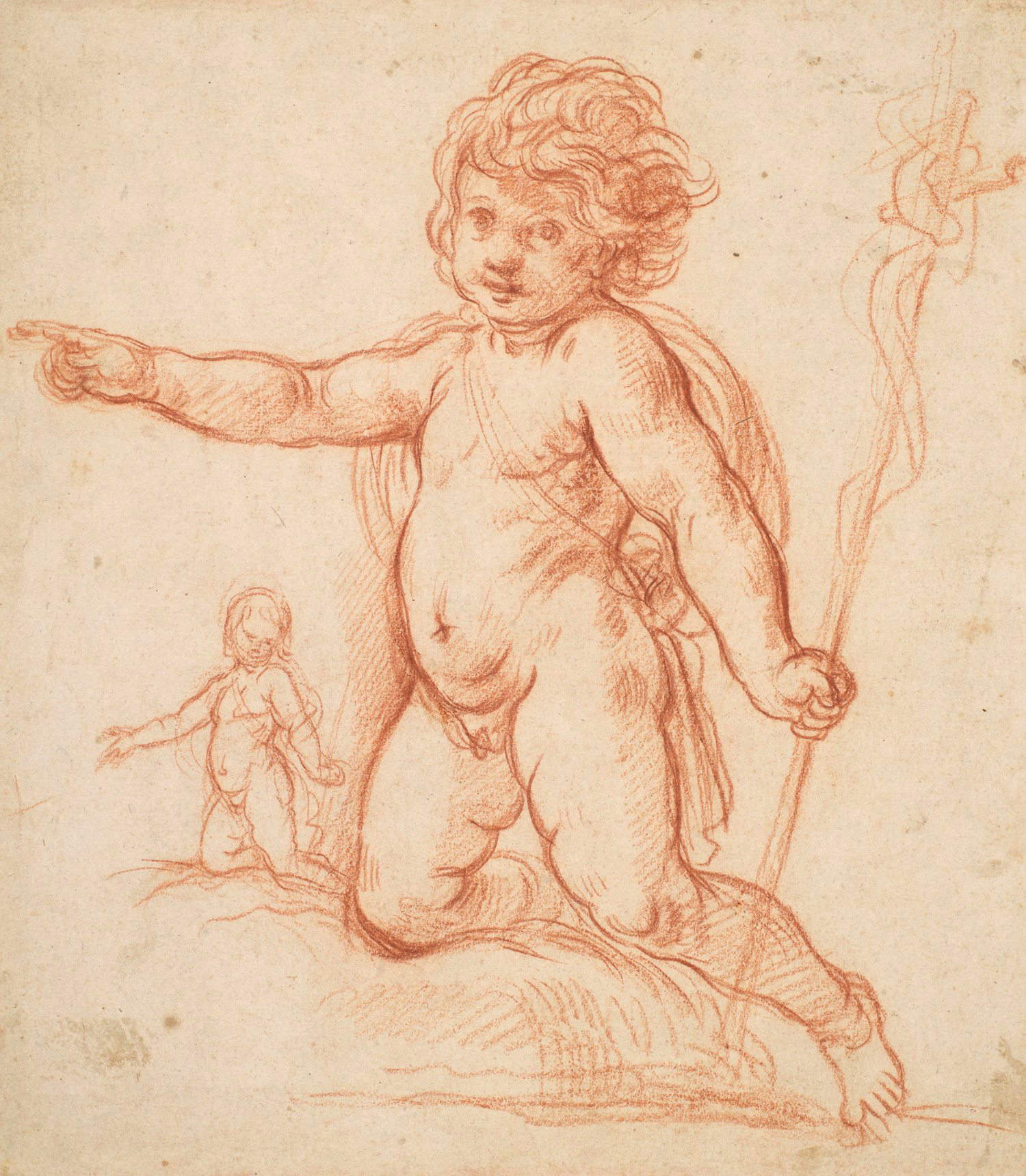 Elisabetta Sirani, Studie für St. John (London, Royal Collection Trust)