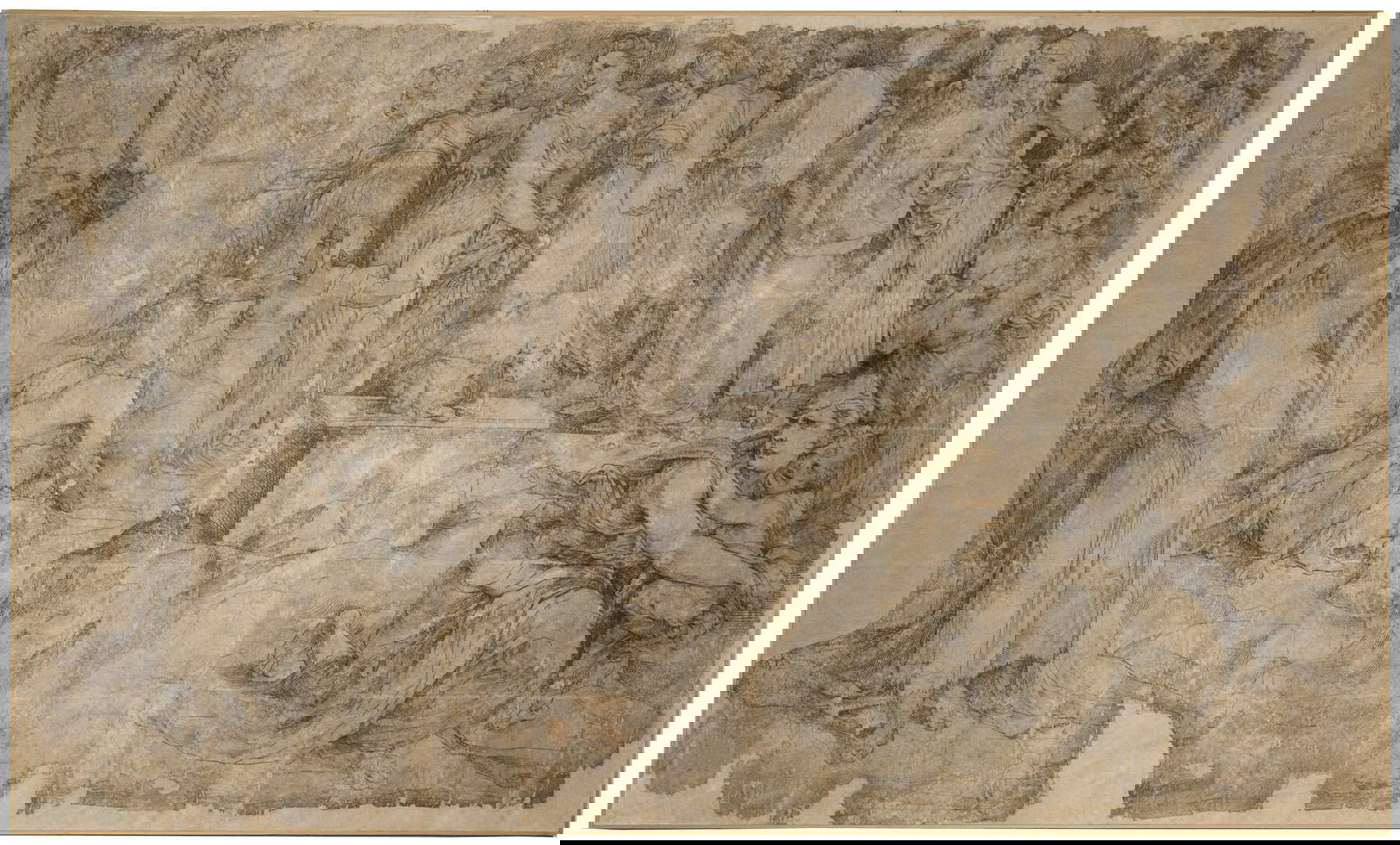 Domenico di Pace detto Beccafumi, Mosè spezza le tavole della legge (1529-1531; cartone per il commesso marmoreo del pavimento del Duomo di Siena, dalla collezione Spannocchi, 1834; carboncino e inchiostro acquerellato; Siena Pinacoteca Nazionale, inv. 430) Domenico di Pace detto Beccafumi, Mosè spezza le tavole della legge (1529-1531; cartone per il commesso marmoreo del pavimento del Duomo di Siena, dalla collezione Spannocchi, 1834; carboncino e inchiostro acquerellato; Siena Pinacoteca Nazionale, inv. 430)