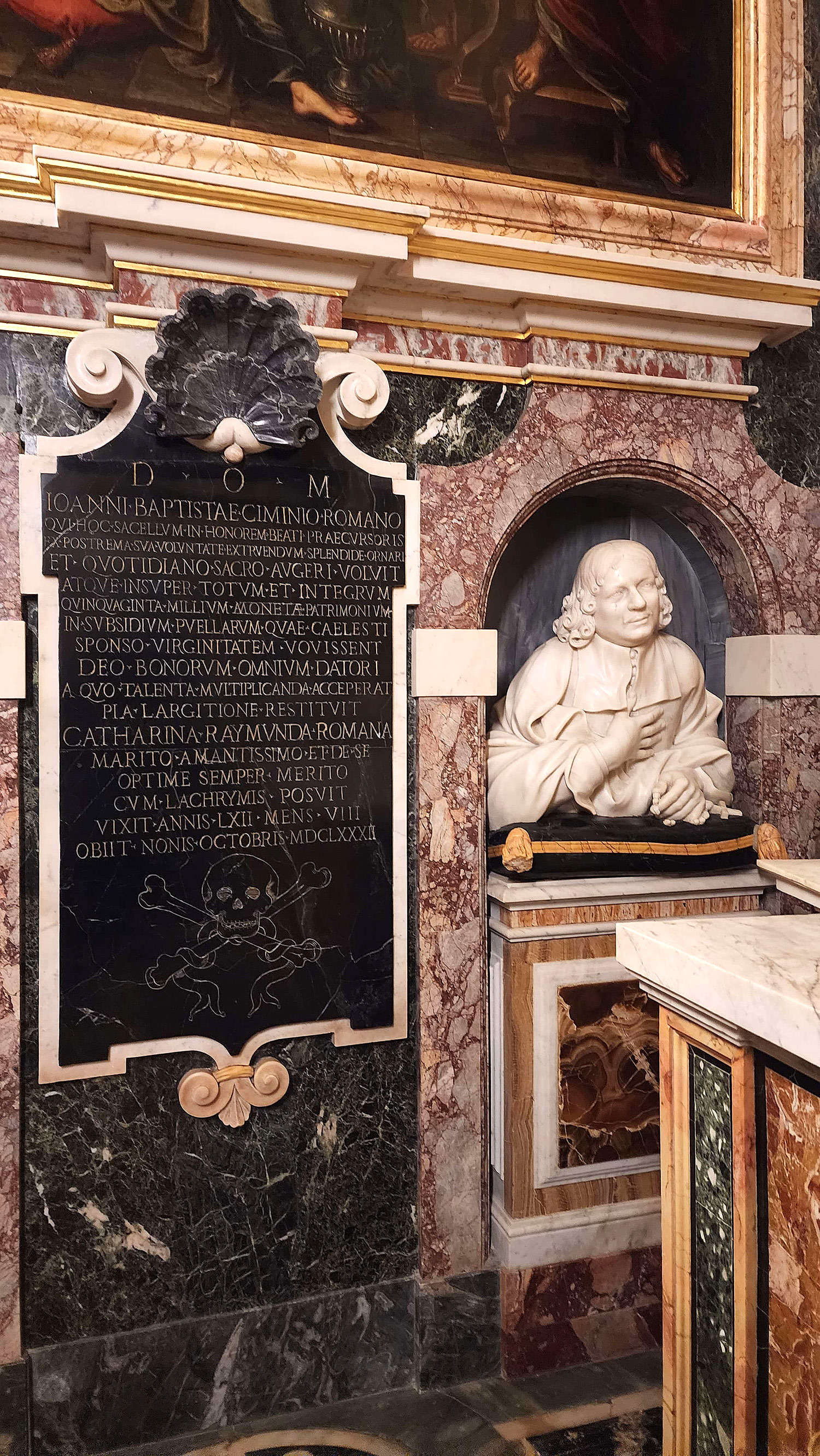 Andrea Fucigna (attr. ), Monumento funerario a Giovanni Battista Cimini (1682) Andrea Fucigna (attr. ), Monumento funerario a Giovanni Battista Cimini (1682)