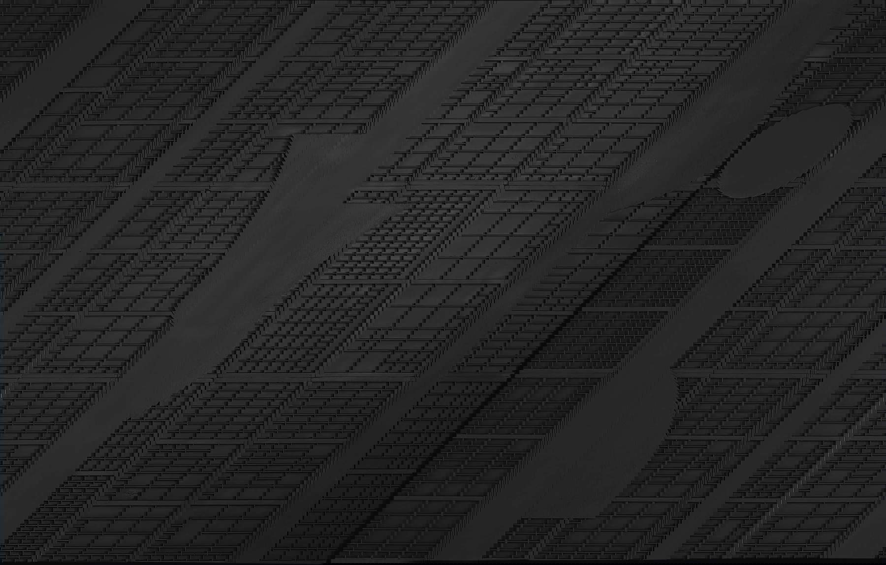 Louise Nevelson, Serie Ciudad (1974; madera pintada de negro, 245 x 380 x 6 cm). Foto: Gianni Ummarino. Cortesía de Gi&oacute; Marconi, Milán