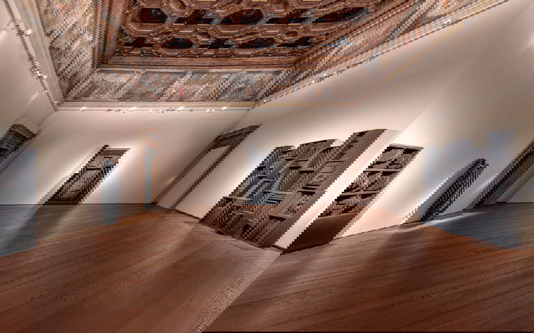 Instalaciones de la exposición Louise Nevelson