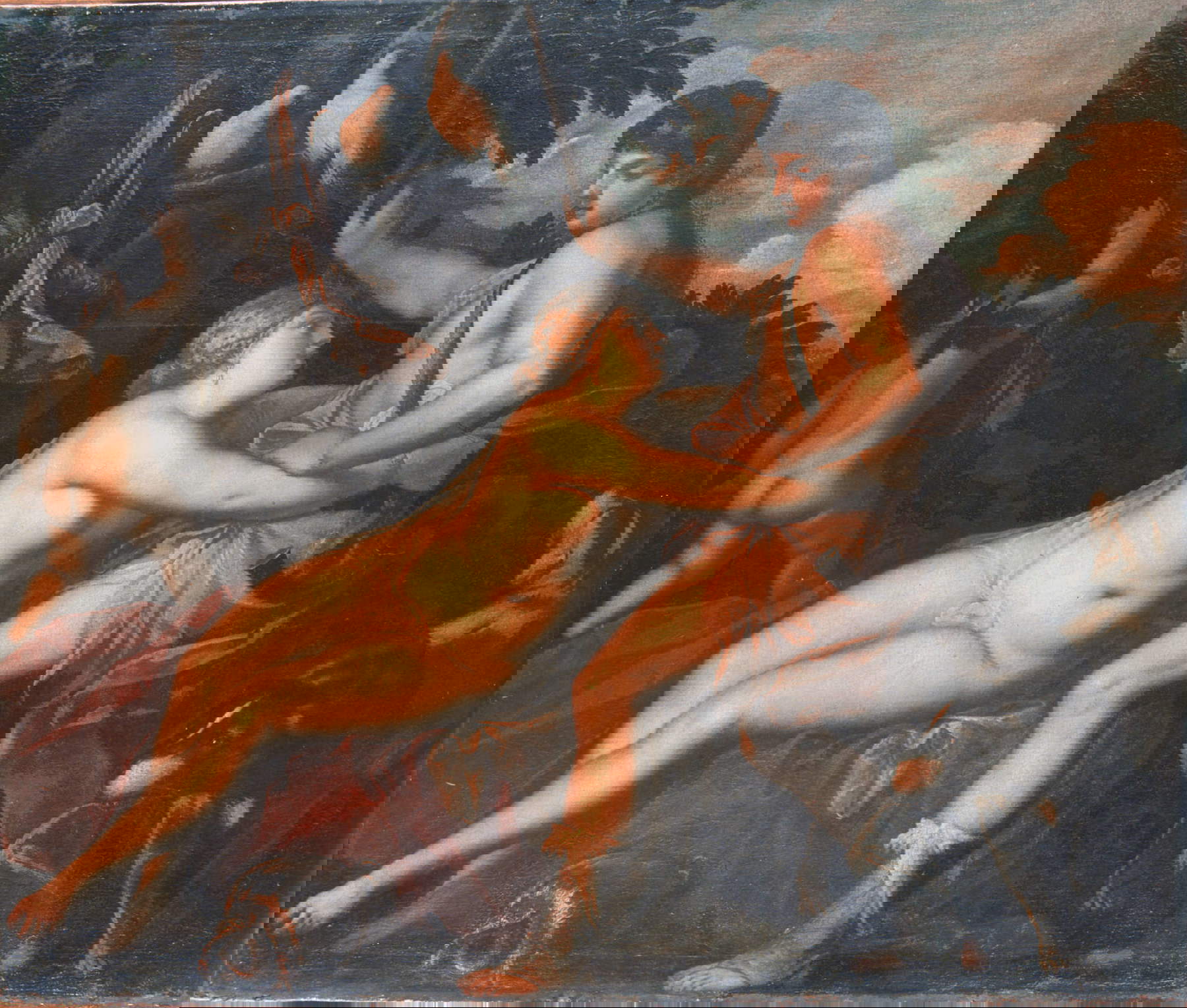 Padovanino, Venus and Adonis (oil on canvas, 193 x 162 cm; Naples, Museo e Real Bosco di Capodimonte, on deposit with the Chamber of Deputies)