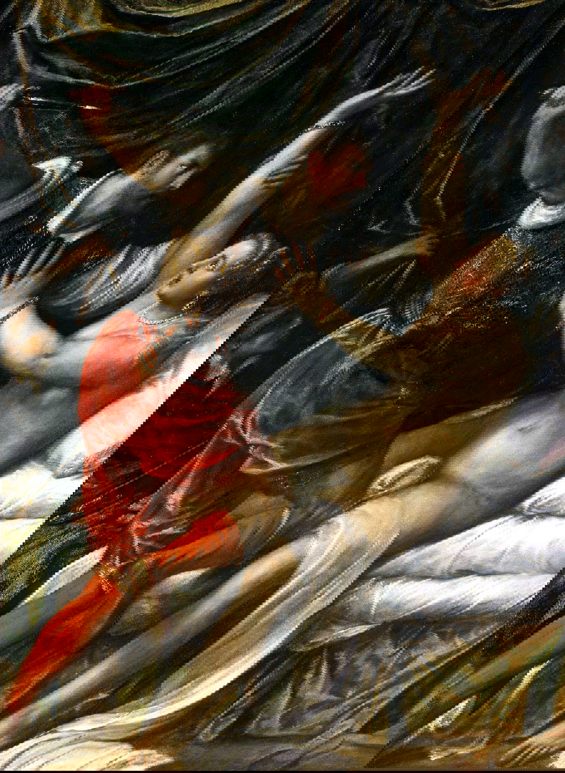 Tizian, Tarquin und Lucretia (um 1571; Öl auf Leinwand, 188,9 x 145,1 cm; Cambrige, Fitzwilliam Museum)