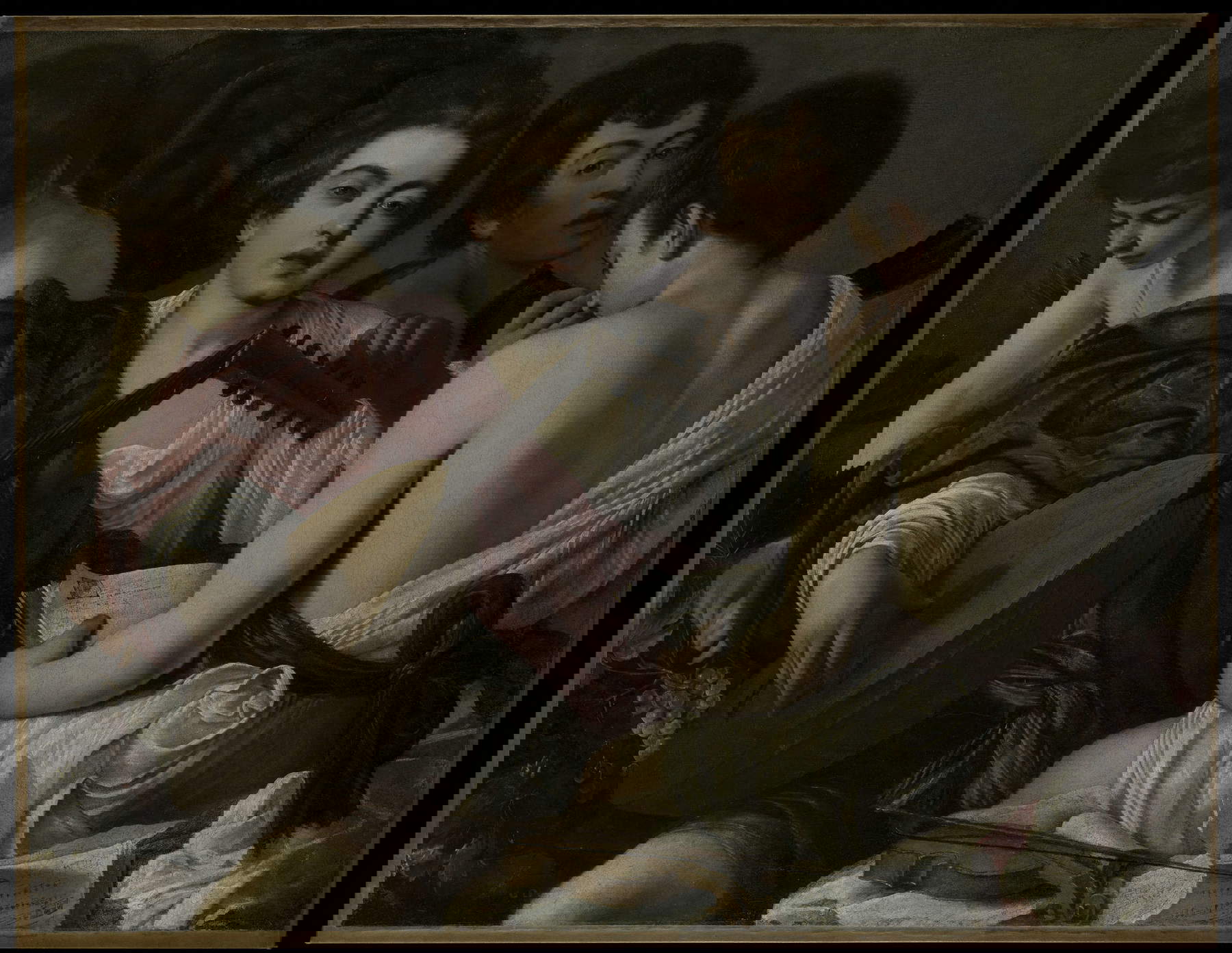 Caravaggio, I musici (1595 circa; olio su tela, 92,1 x 118,4 cm; New York, The Metropolitan Museum)