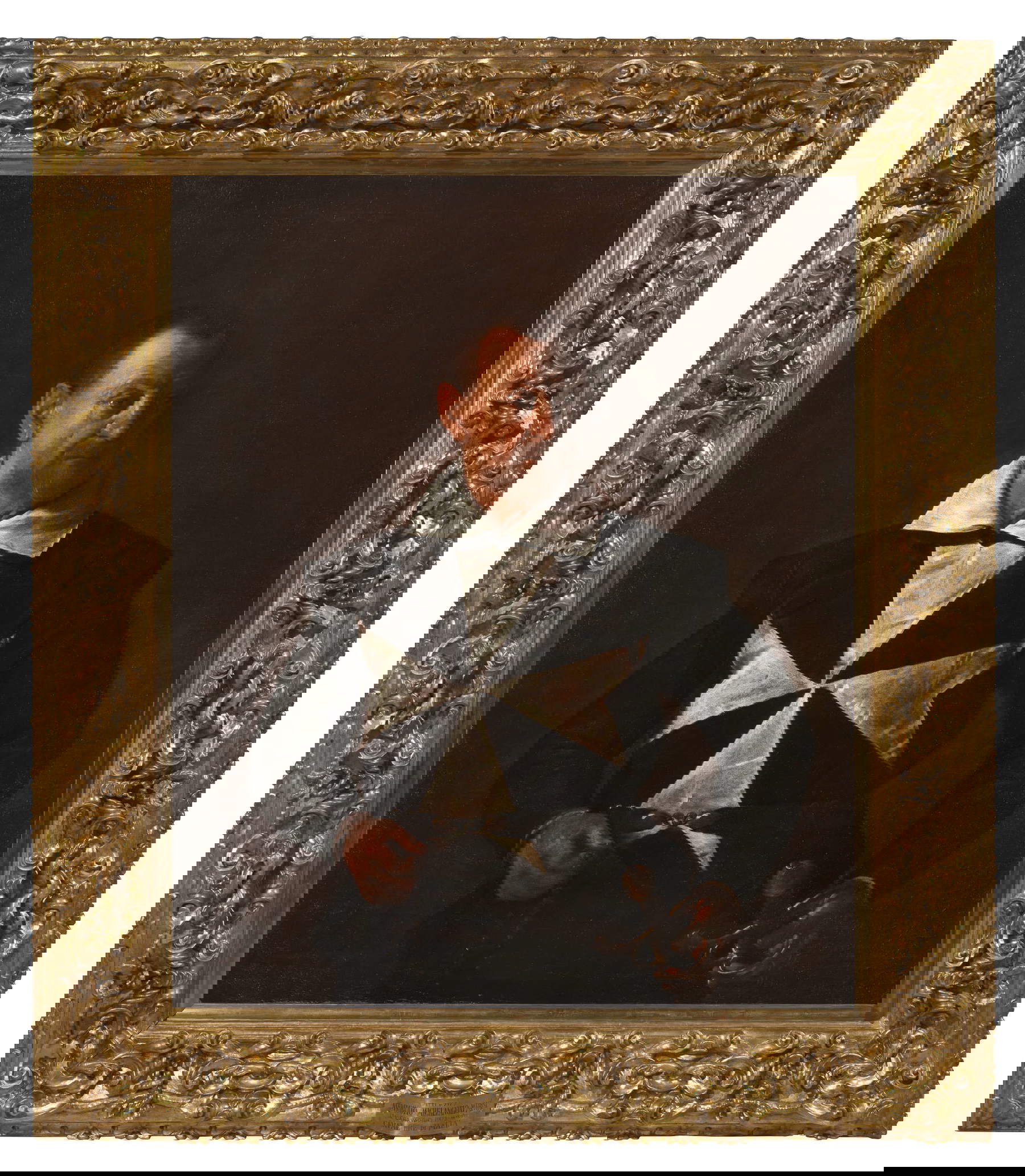 Caravaggio, Ritratto di Cavaliere di Malta (olio su tela, 118,5 x 6,5 cm; Firenze, Gallerie degli Uffizi)