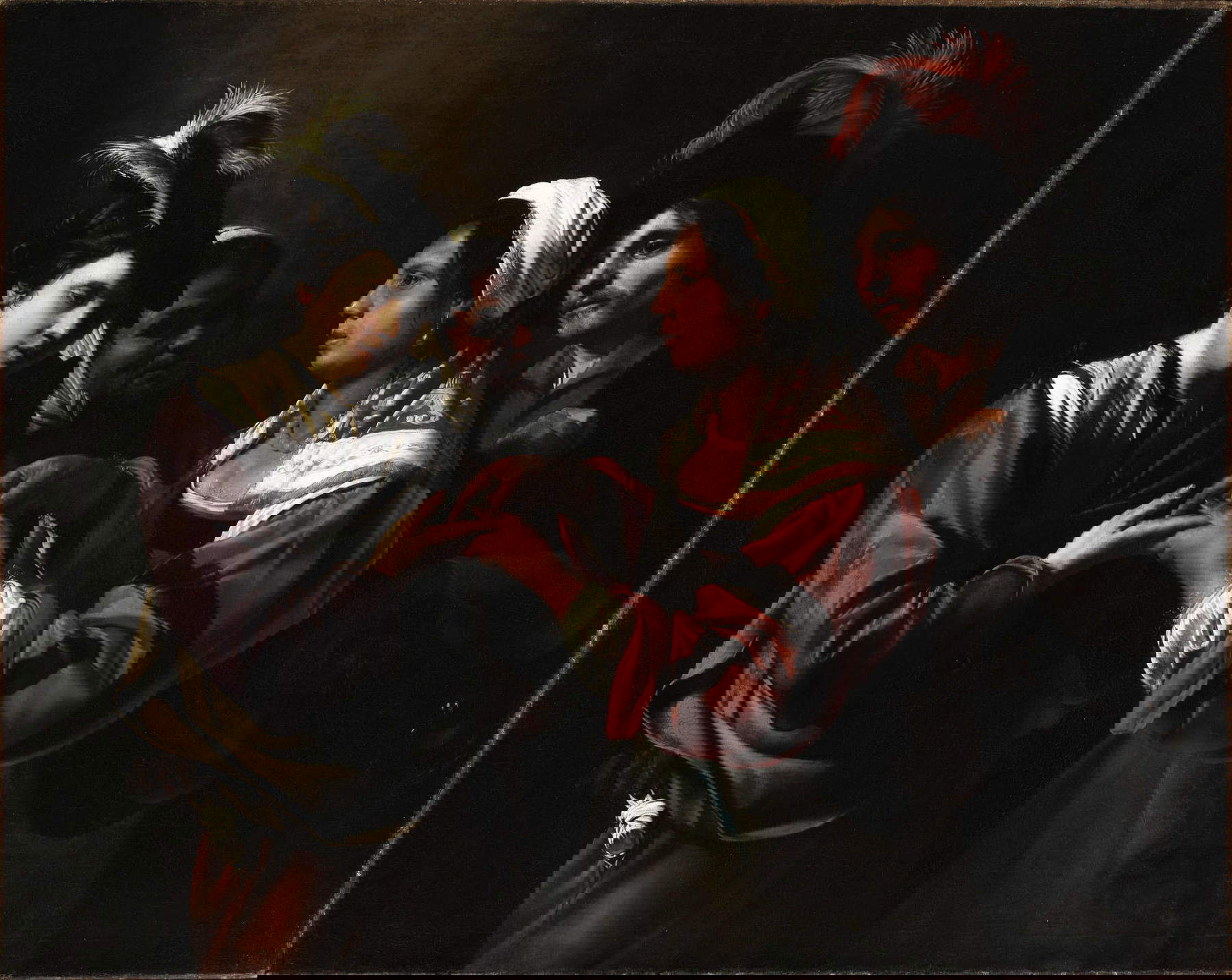 Bartolomeo Manfredi, Das Glück (um 1616-1617; Öl auf Leinwand; Detroit, Detroit Institute of Arts)