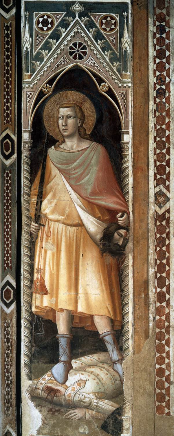 Taddeo Gaddi, David (1330 circa; affresco; Firenze, Santa Croce, Cappella Baroncelli)
