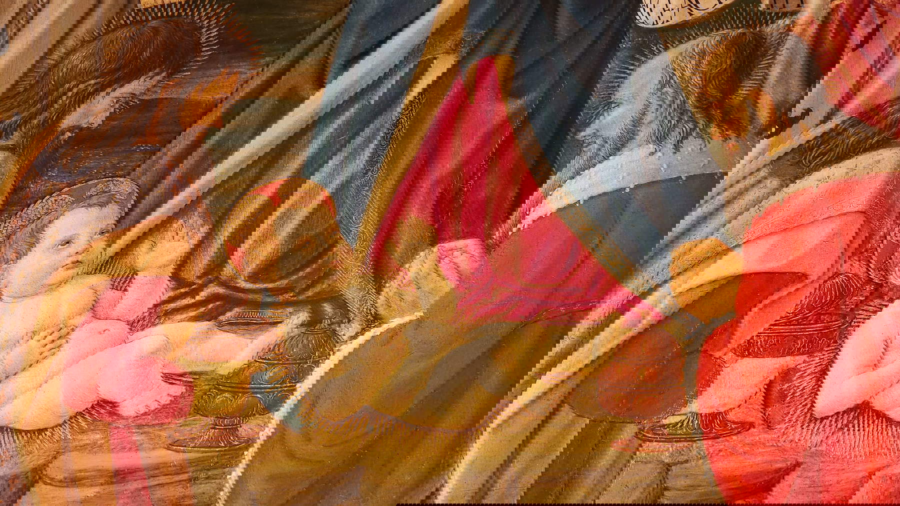 Maestro de la Epifanía de Fiesole, Adoración de los Magos, detalle