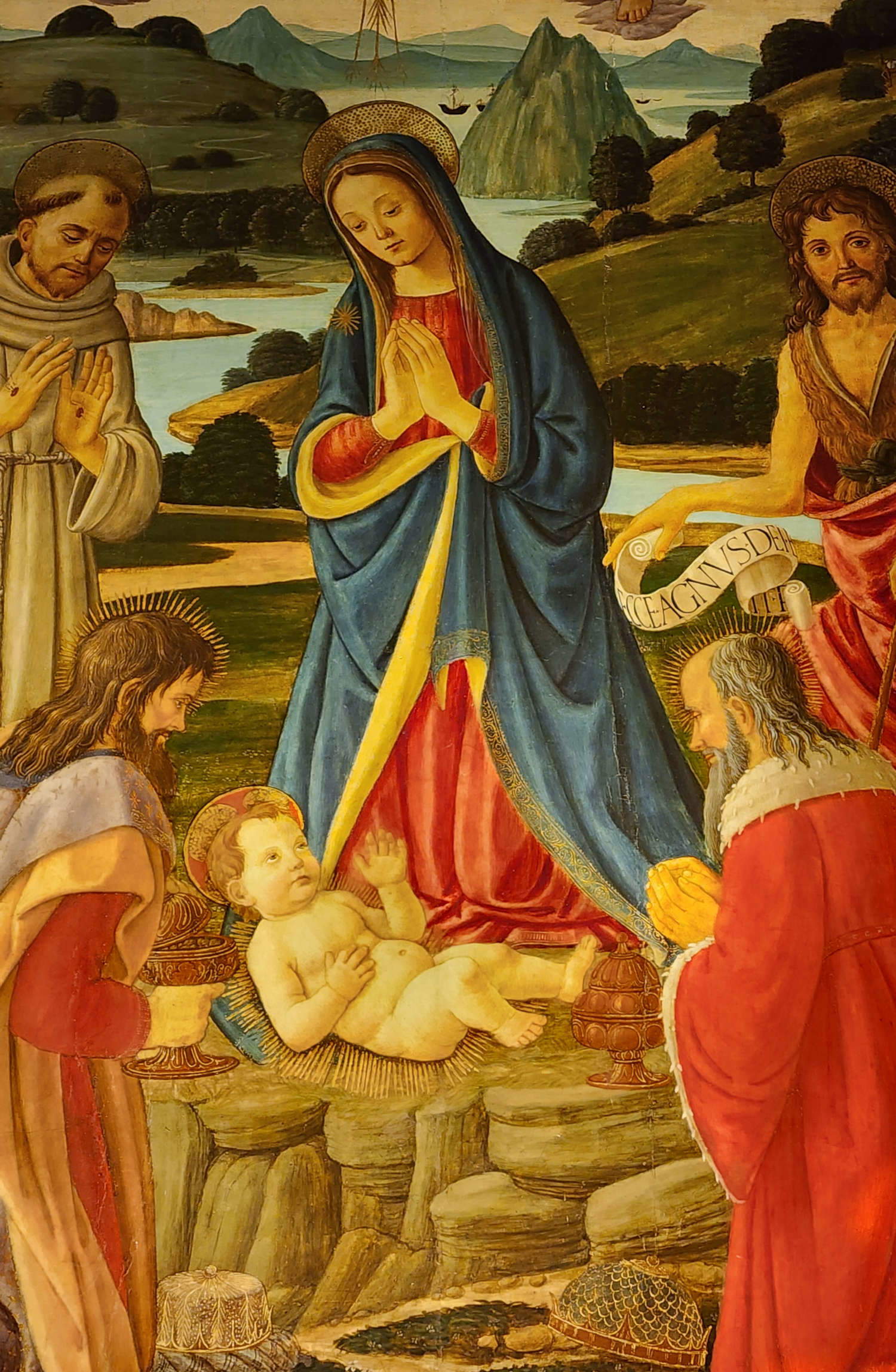 Maestro de la Epifanía de Fiesole, Adoración de los Magos, detalle