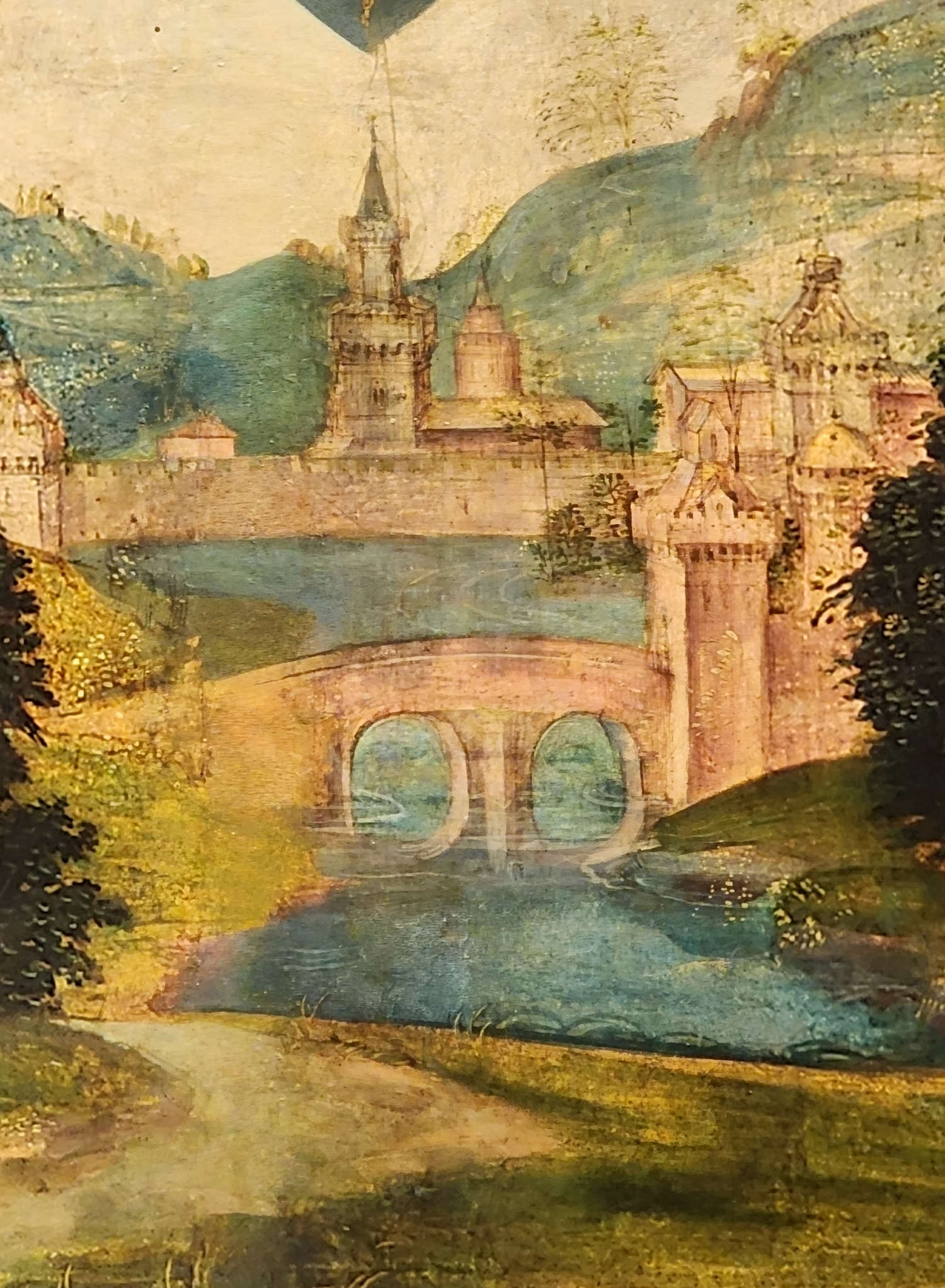 Raffaellino del Garbo, Anunciación, detalle