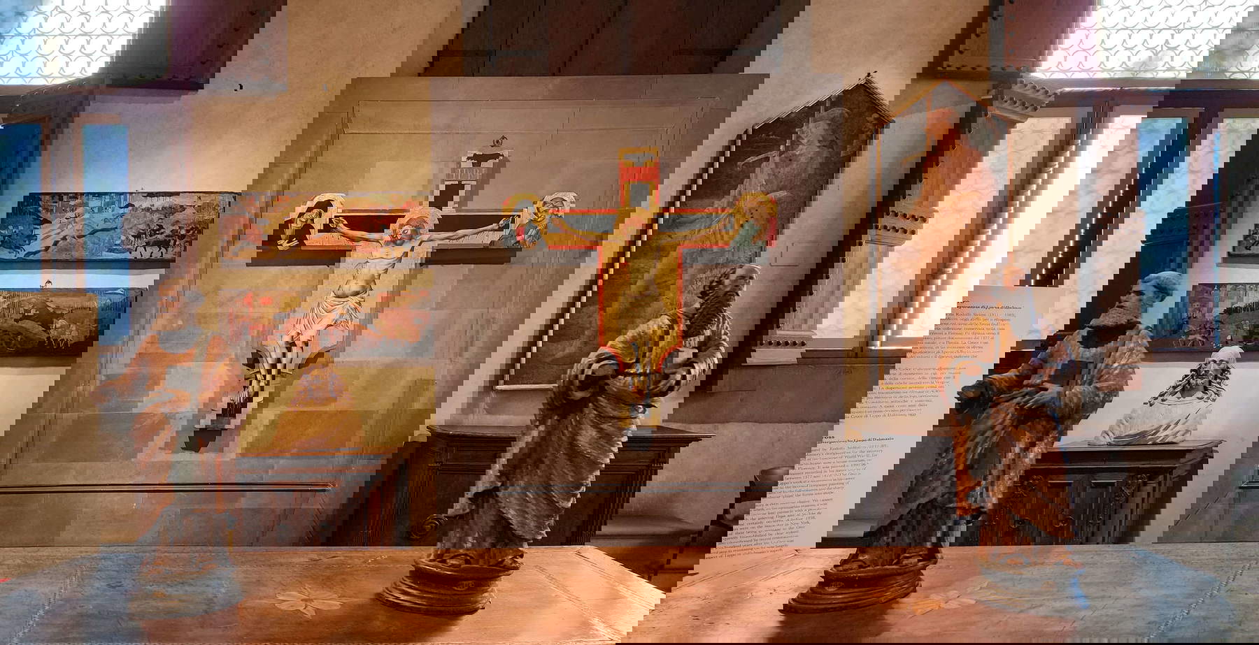 The display of the Siviero Cross at the Horne Museum