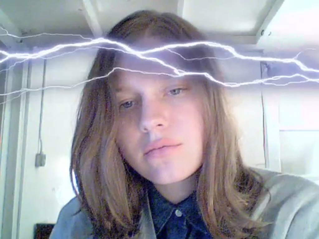 Petra Cortright, VVEBCAM (2007 ; vidéo tournée avec une webcam, couleur, son, durée 1'43'' ; New York, MoMA)