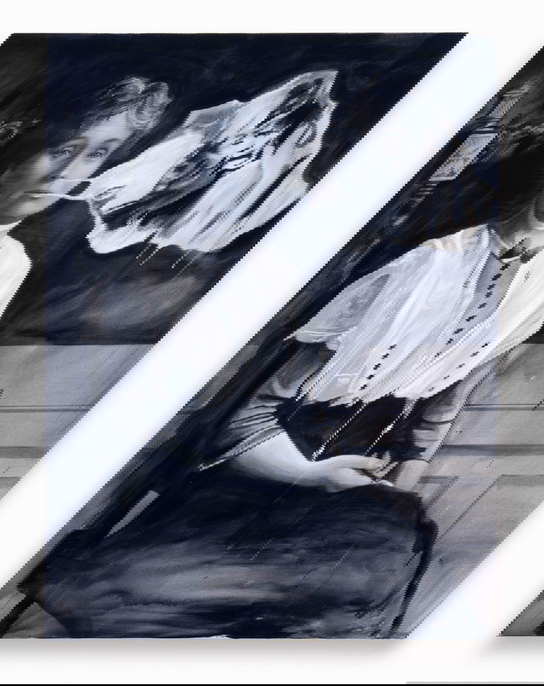 Giulia Andreani, Conservative Ghost (Aetas Ferrea) (2024; acrilico su tela, 130 x 97,5 cm)