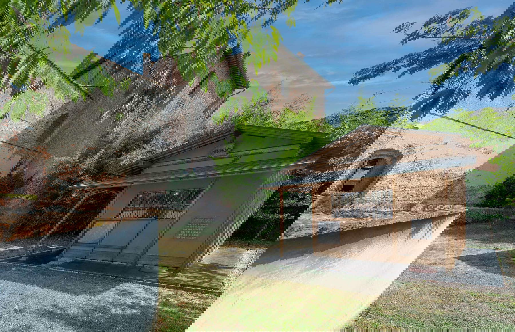 Das japanische Haus von Hidetoshi Nagasawa im Garten des Palazzo Pretorio in Certaldo. Foto: Museo Diffuso Empolese Valdelsa