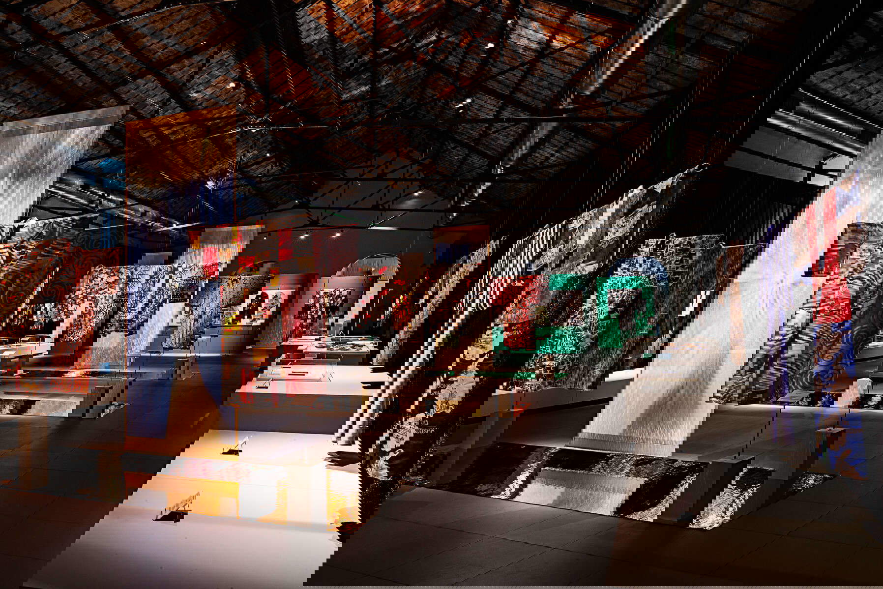 Kimono im Textilmuseum von Prato ausgestellt