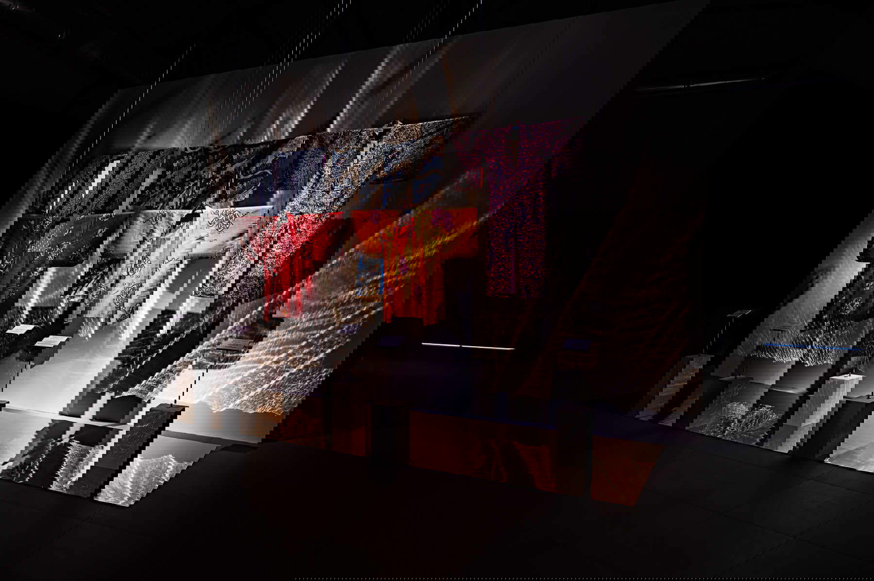 Kimono im Textilmuseum von Prato ausgestellt