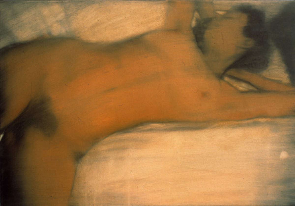 Daniele Galliano, Ohne Titel (1995; Öl auf Leinwand, 30 x 40 cm)