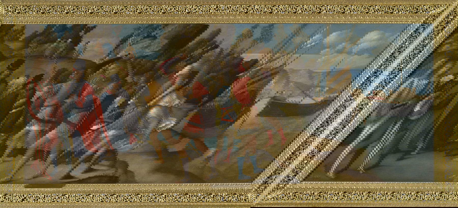 Zenone Veronese, El rapto de Helena (Verona, Palacio Maffei)