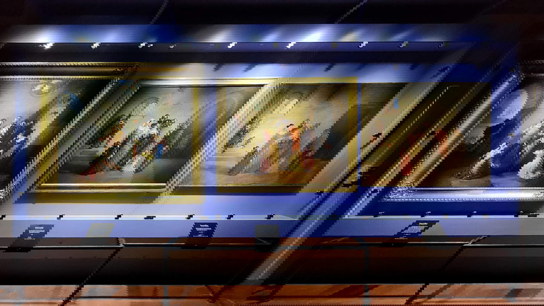 Allestimento della mostra Francesco Hayez. Pietro Rossi nel castello di Pontremoli