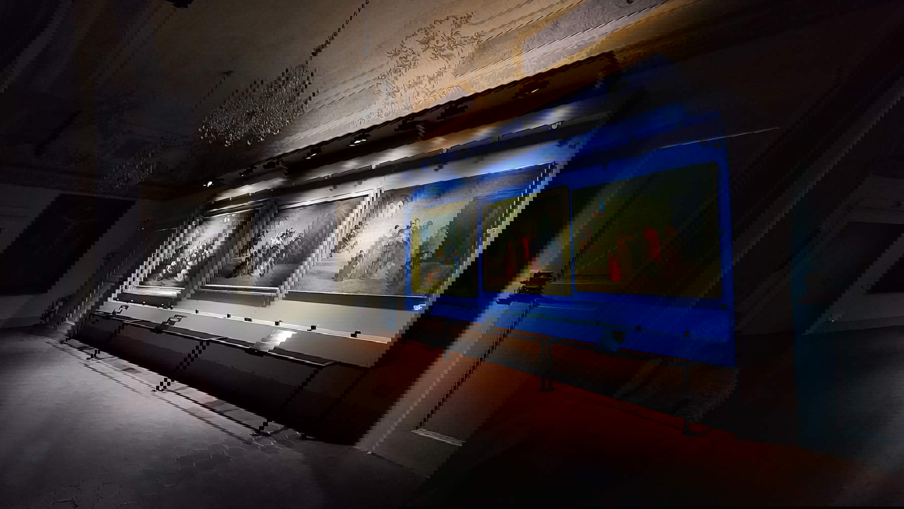 Allestimento della mostra Francesco Hayez. Pietro Rossi nel castello di Pontremoli