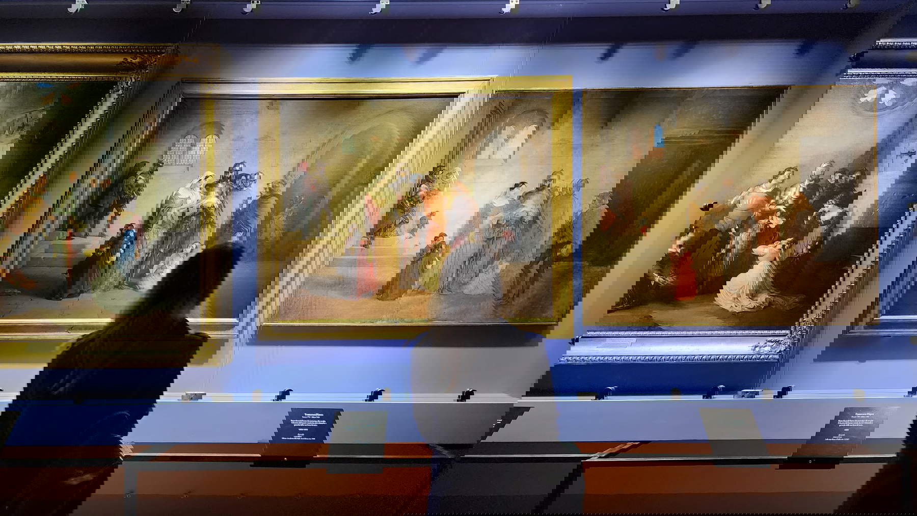 Allestimento della mostra Francesco Hayez. Pietro Rossi nel castello di Pontremoli