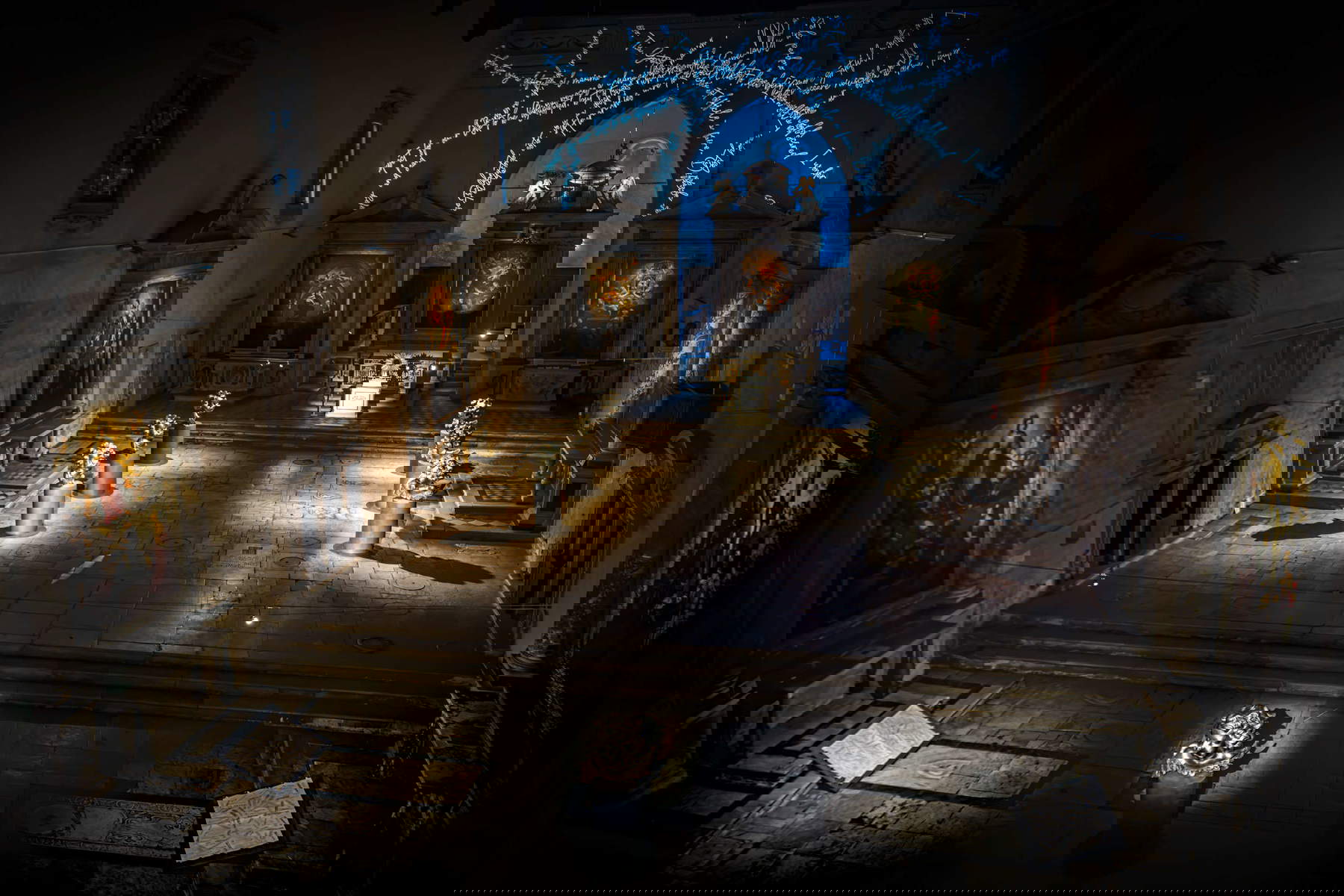 View of the exhibition You are not alone (Complesso di Sant'Agostino, Pietrasanta, 2024). Photo: Francesco Bevilacqua